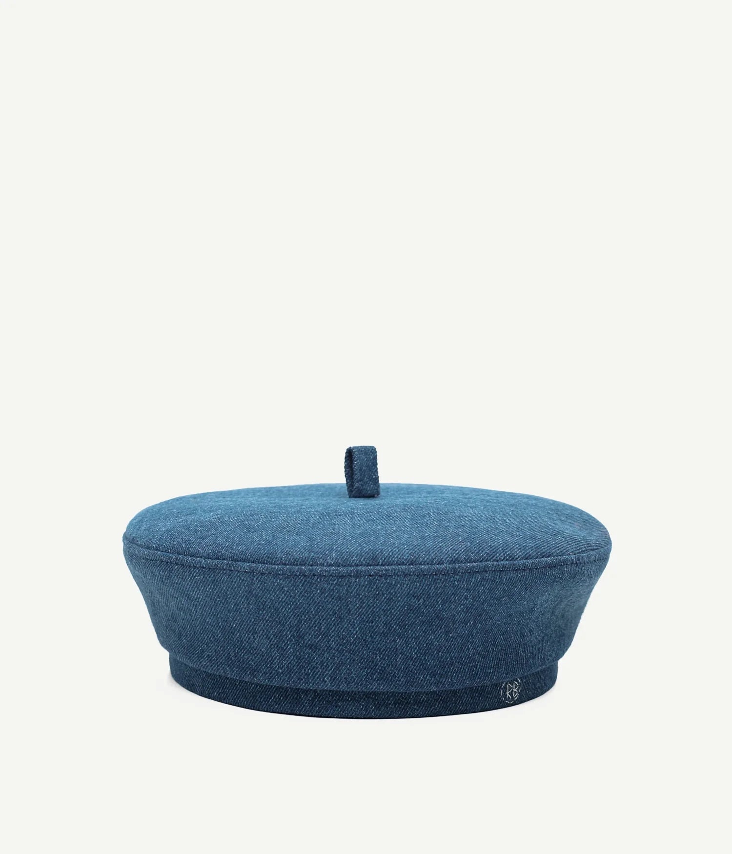 Logo-embroidered Denim Beret Logo-embroidered Denim Beret