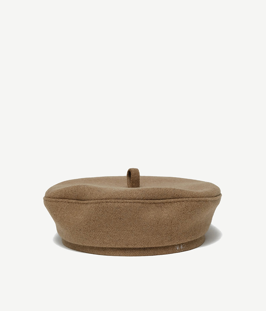 ruslan baginskiy Monogram-embroidered Wool Beret FW23-24 BRT037-WP-PT-XXS ruslan baginskiy Monogram-embroidered Wool Beret FW23-24 BRT037-WP-PT-XXS