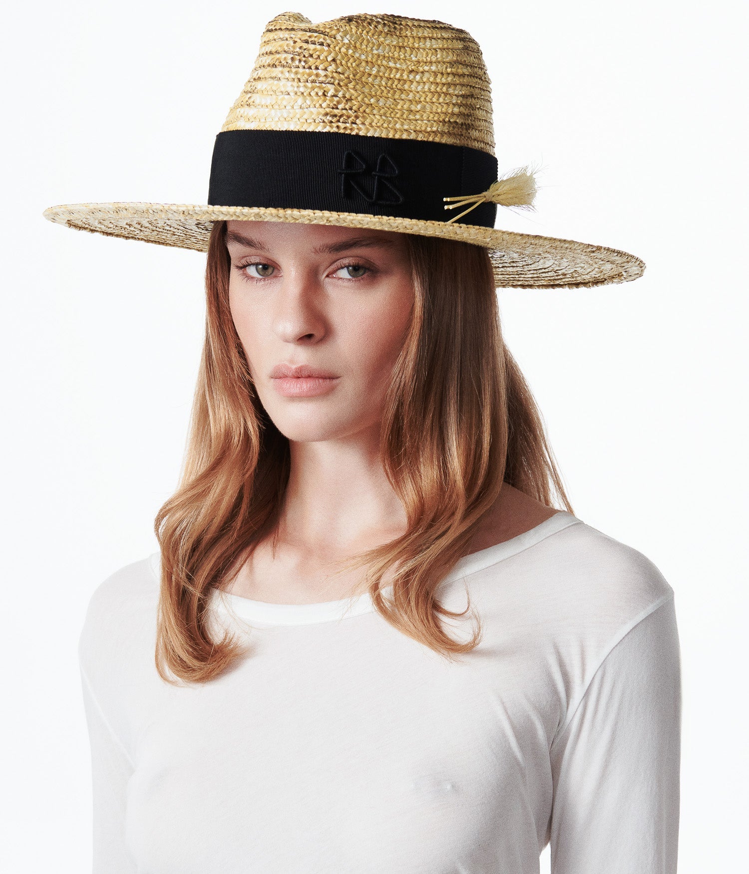 Wheat Spikes Embellished "Sunburnt" Fedora Hat Wheat Spikes Embellished "Sunburnt" Fedora Hat