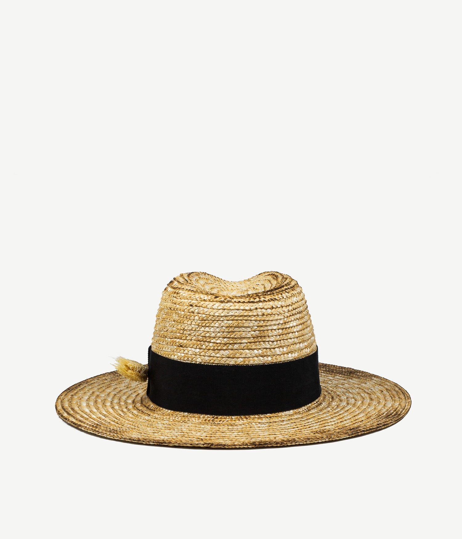 Wheat Spikes Embellished "Sunburnt" Fedora Hat Wheat Spikes Embellished "Sunburnt" Fedora Hat