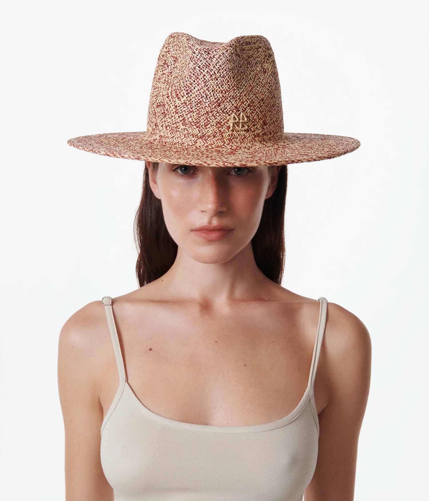 Logo-embellished Straw Fedora Hat Logo-embellished Straw Fedora Hat