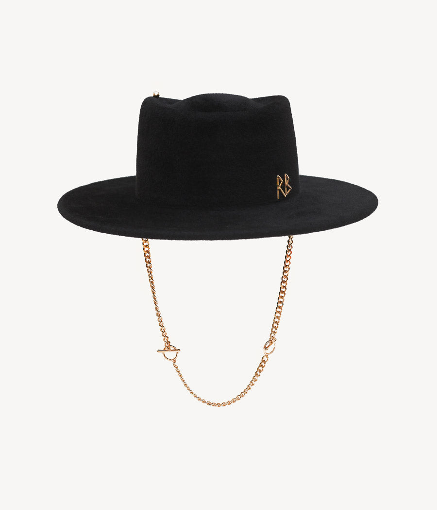 Chain Strap Gambler Hat GMB033-F-PRS-CHA-RB-XS Ruslan Baginskiy Chain Strap Gambler Hat GMB033-F-PRS-CHA-RB-XS Ruslan Baginskiy