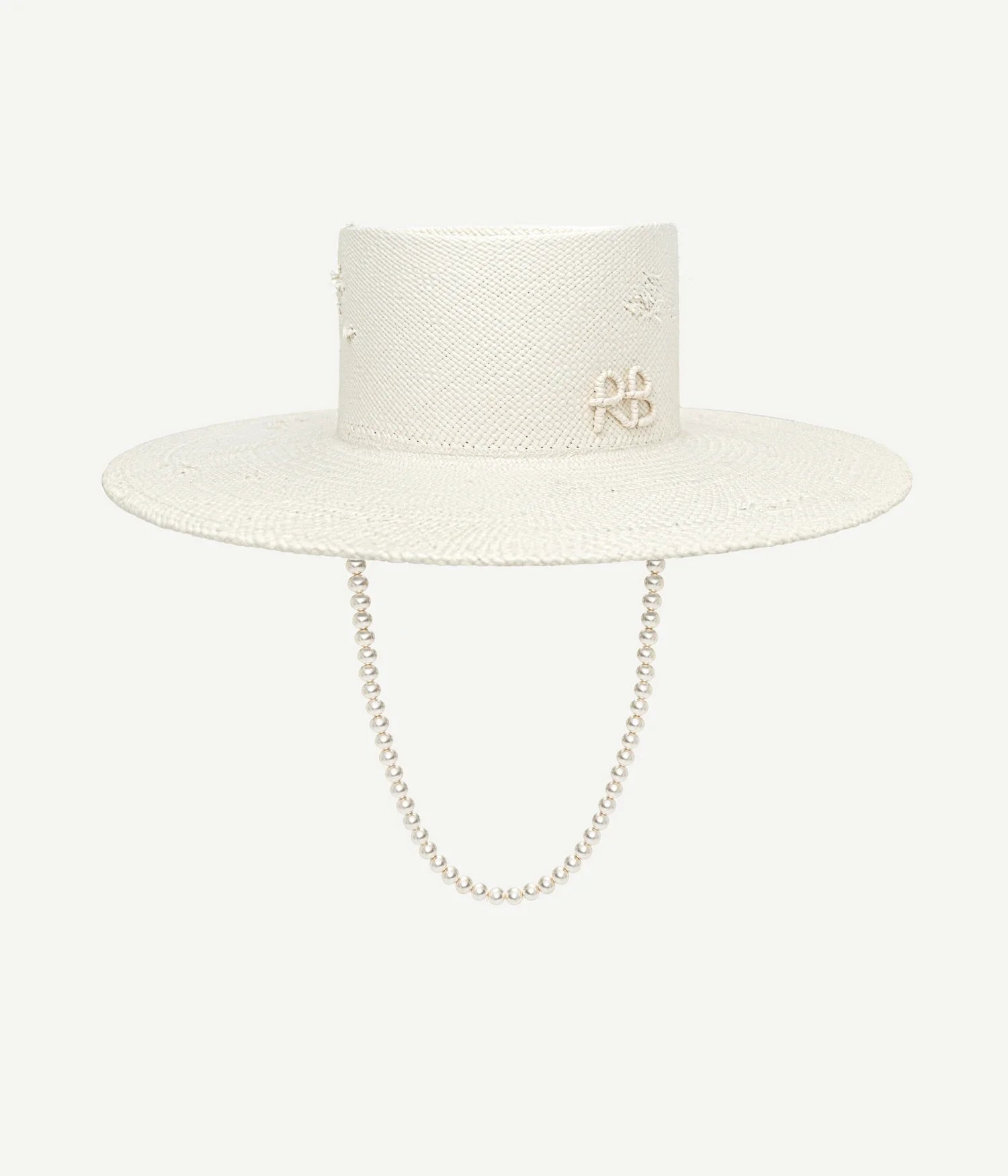 Maxi-pearls Embellished Gambler Hat Maxi-pearls Embellished Gambler Hat