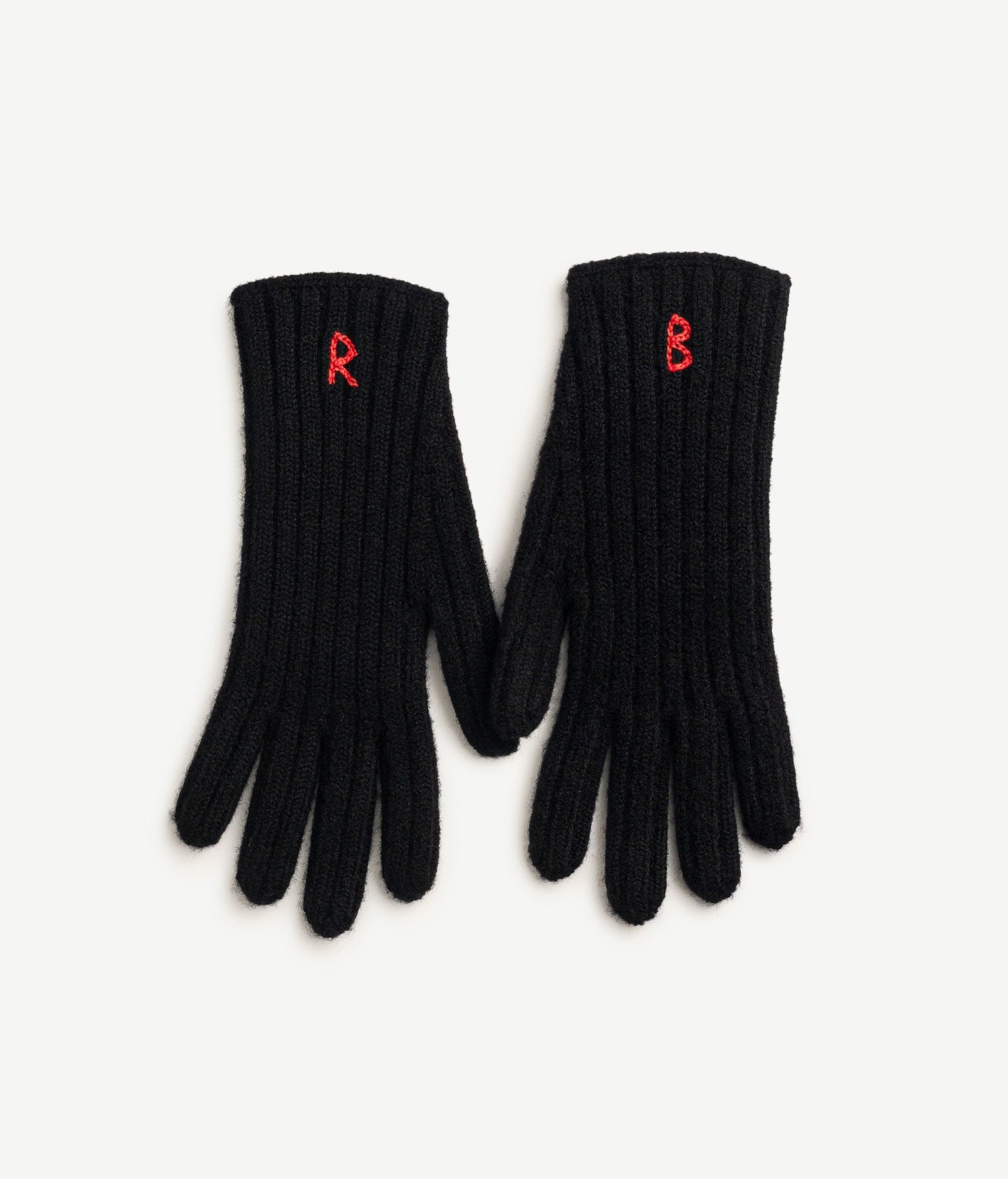 Monogram-embroidered Wool Gloves Monogram-embroidered Wool Gloves