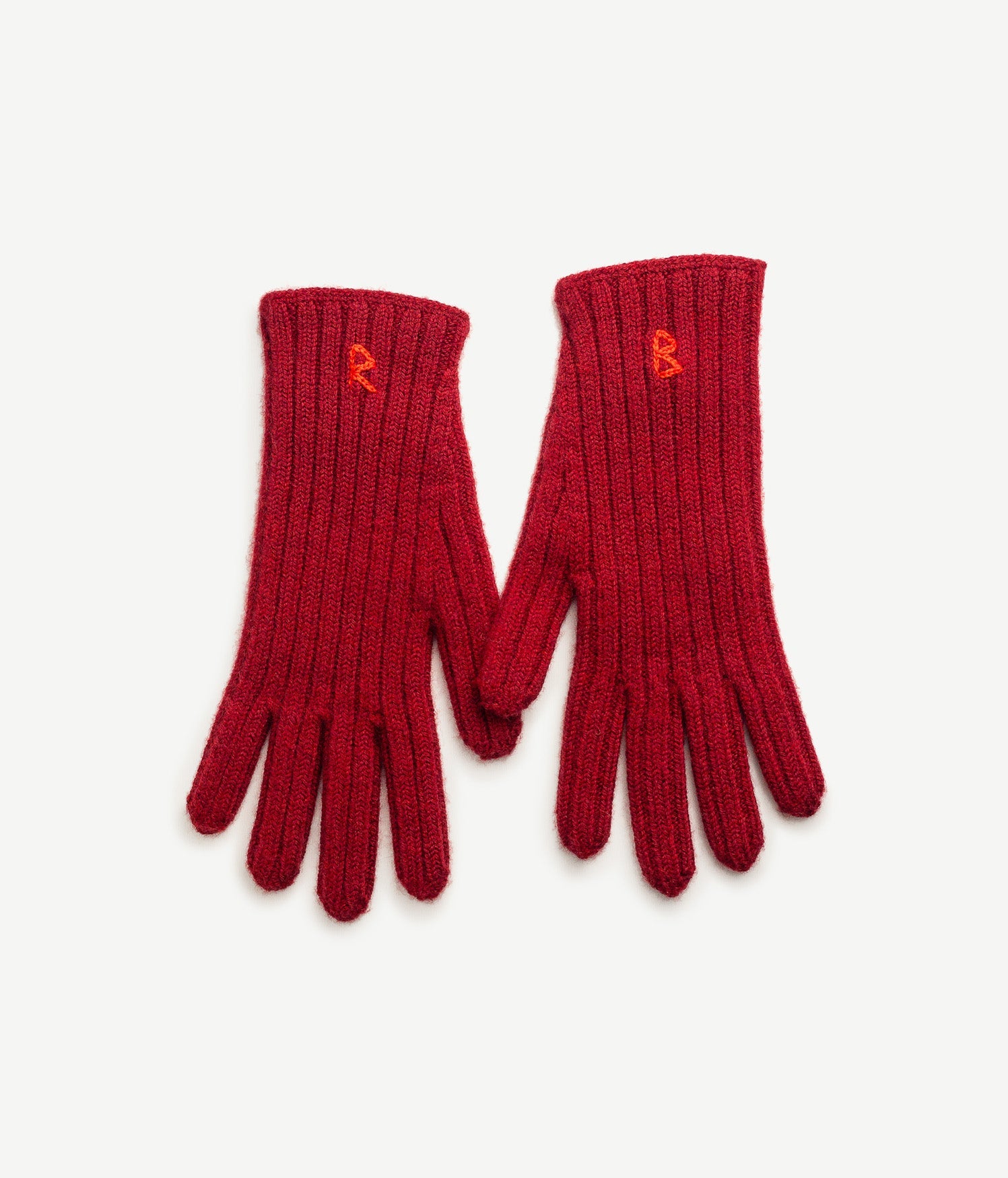 Monogram-embroidered Wool Gloves Monogram-embroidered Wool Gloves