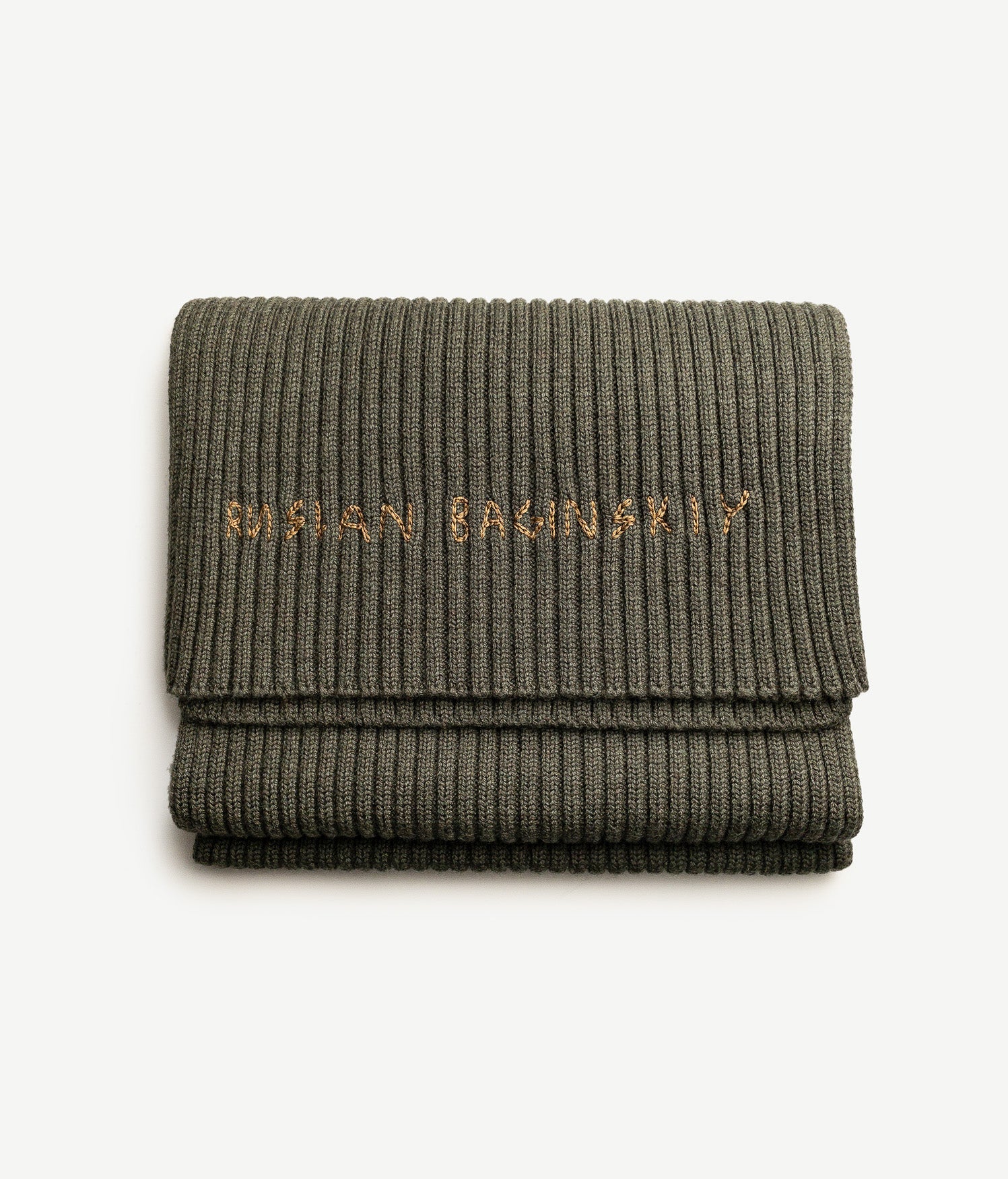Monogram-embroidered Wool Scarf Monogram-embroidered Wool Scarf