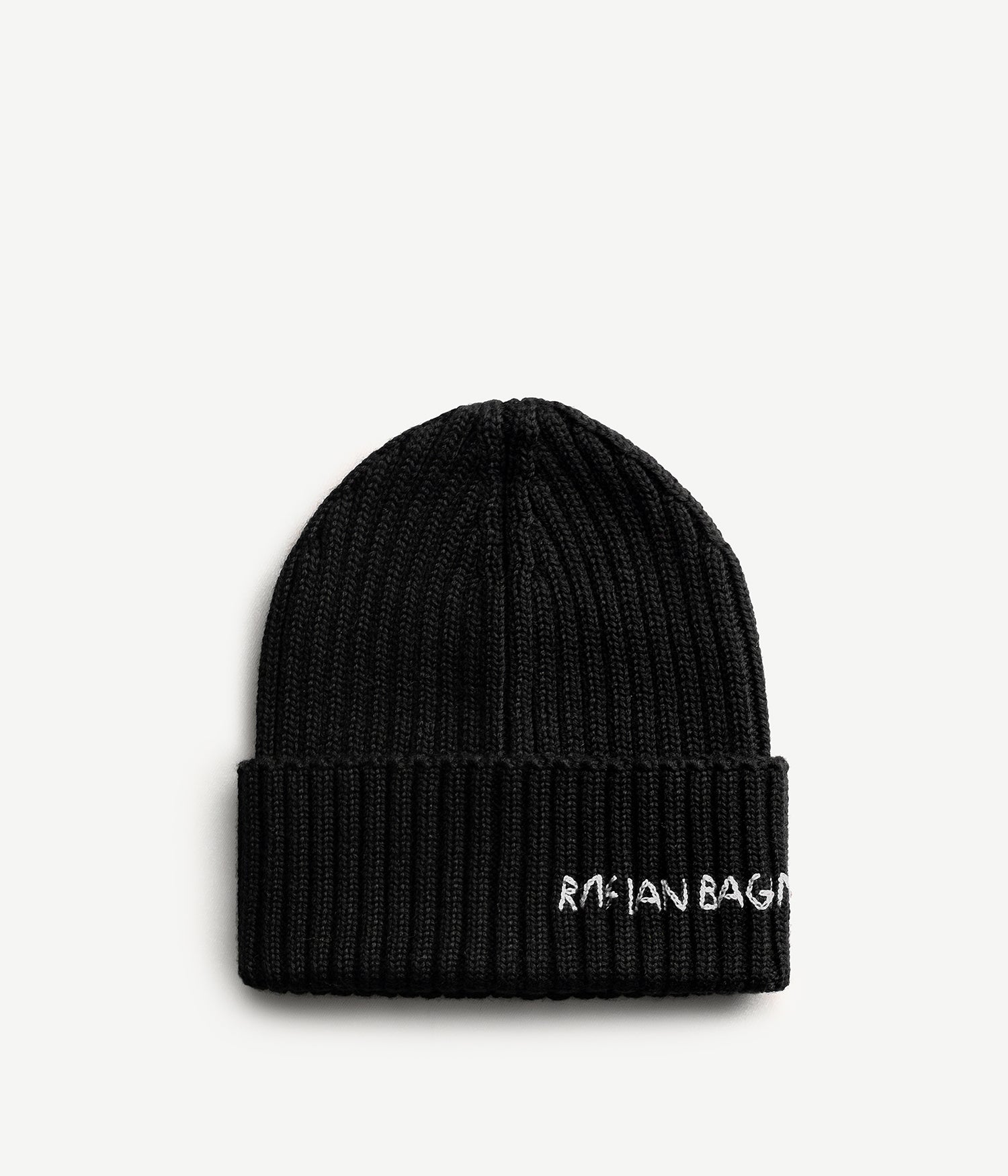 Monogram-embroidered Wool Beanie • Ruslan Baginskiy Hats