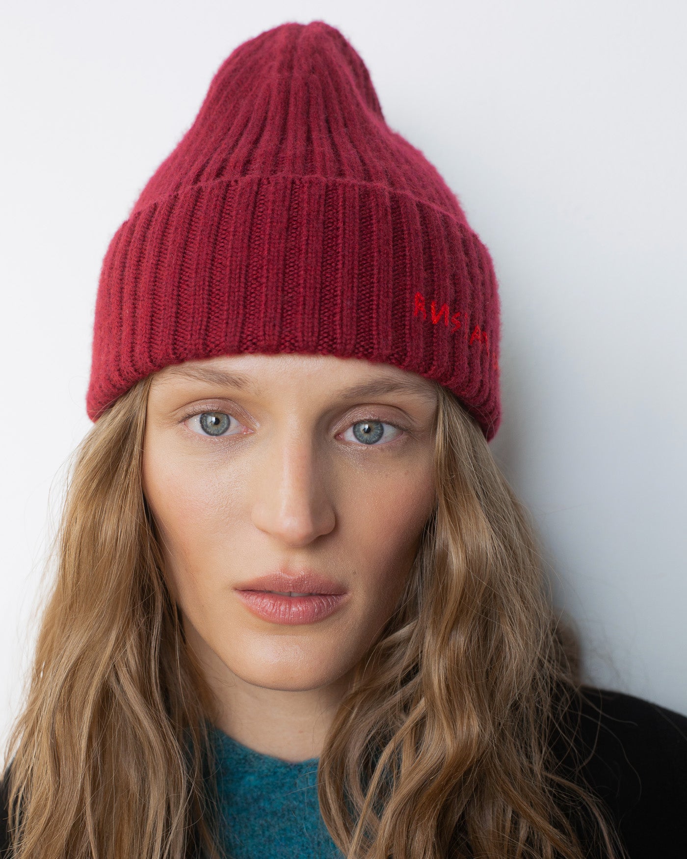 Monogram-embroidered Wool Beanie Monogram-embroidered Wool Beanie