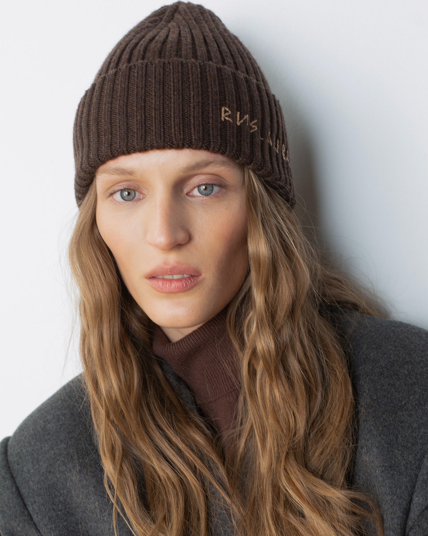 Monogram-embroidered Wool Beanie Monogram-embroidered Wool Beanie