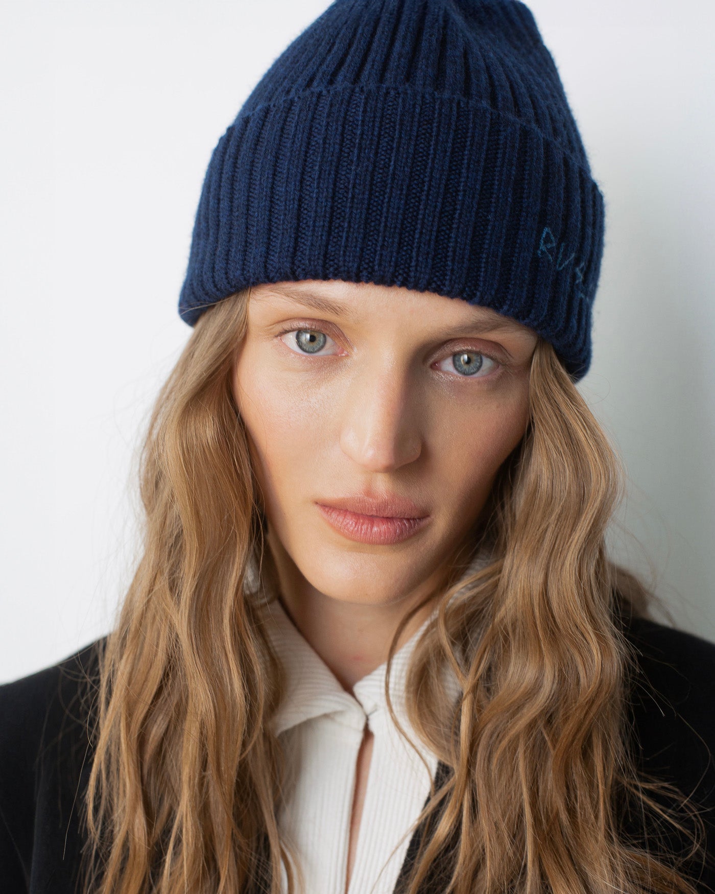 Monogram-embroidered Wool Beanie Monogram-embroidered Wool Beanie