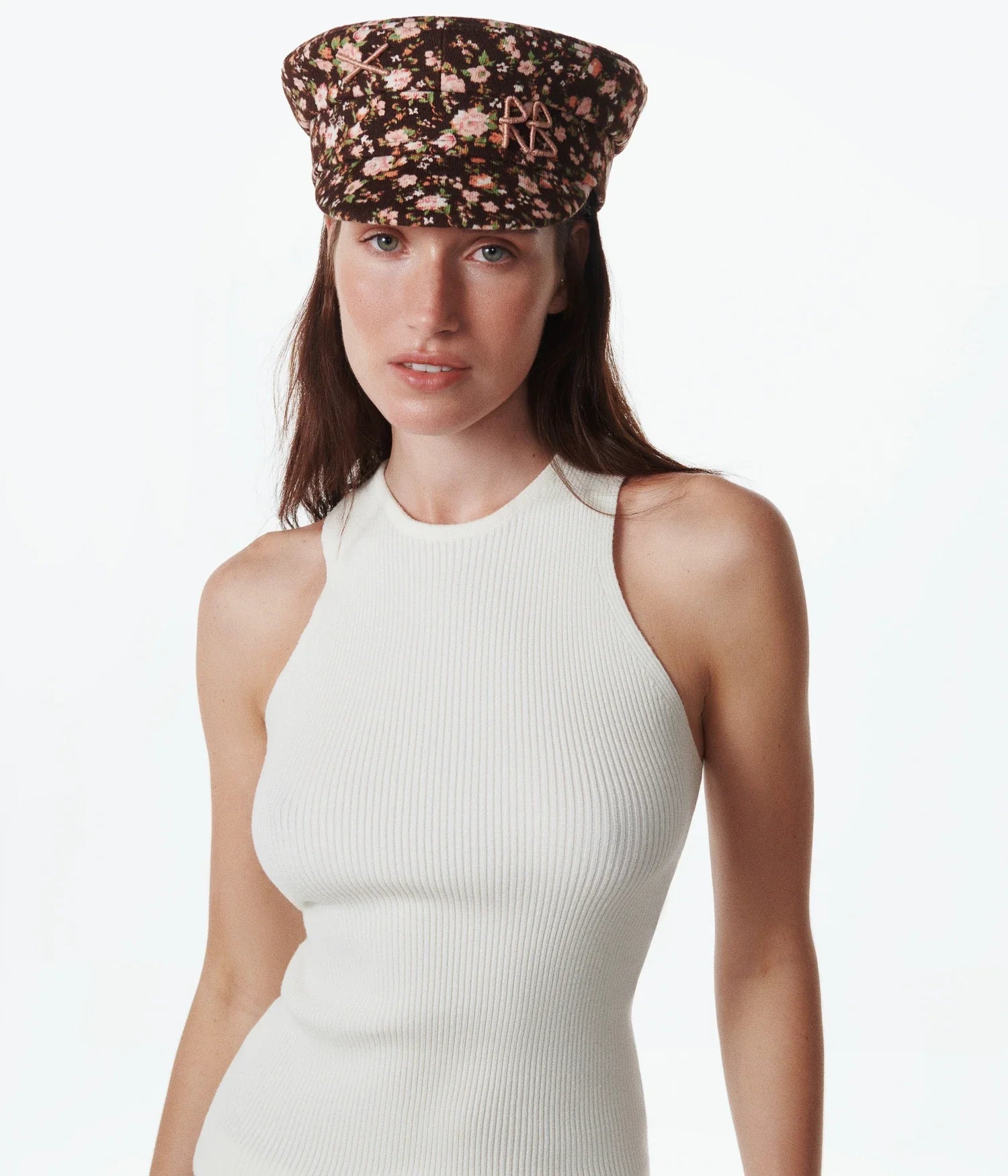 Floral Print Baker Boy Cap Floral Print Baker Boy Cap