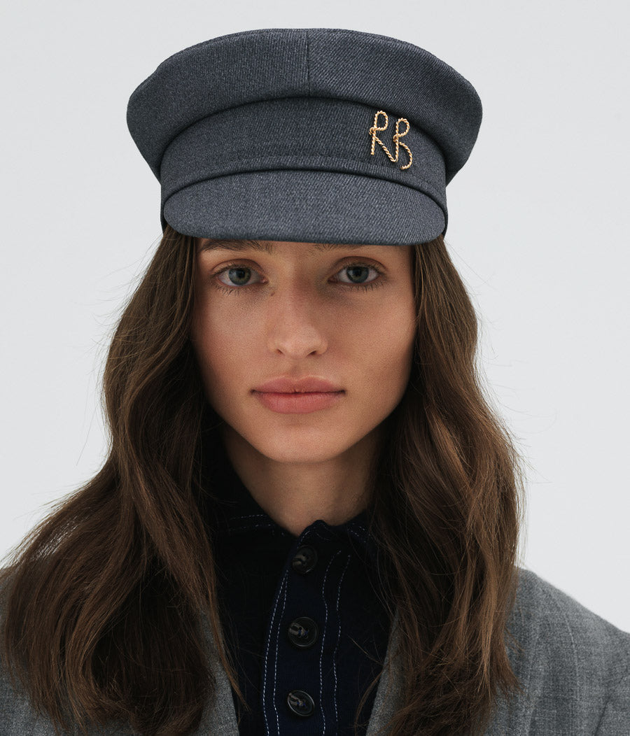 Logo-plaque Cotton-Blend Baker Boy Cap KPC030-CA-MRB-XXS Ruslan Baginskiy Logo-plaque Cotton-Blend Baker Boy Cap KPC030-CA-MRB-XXS Ruslan Baginskiy