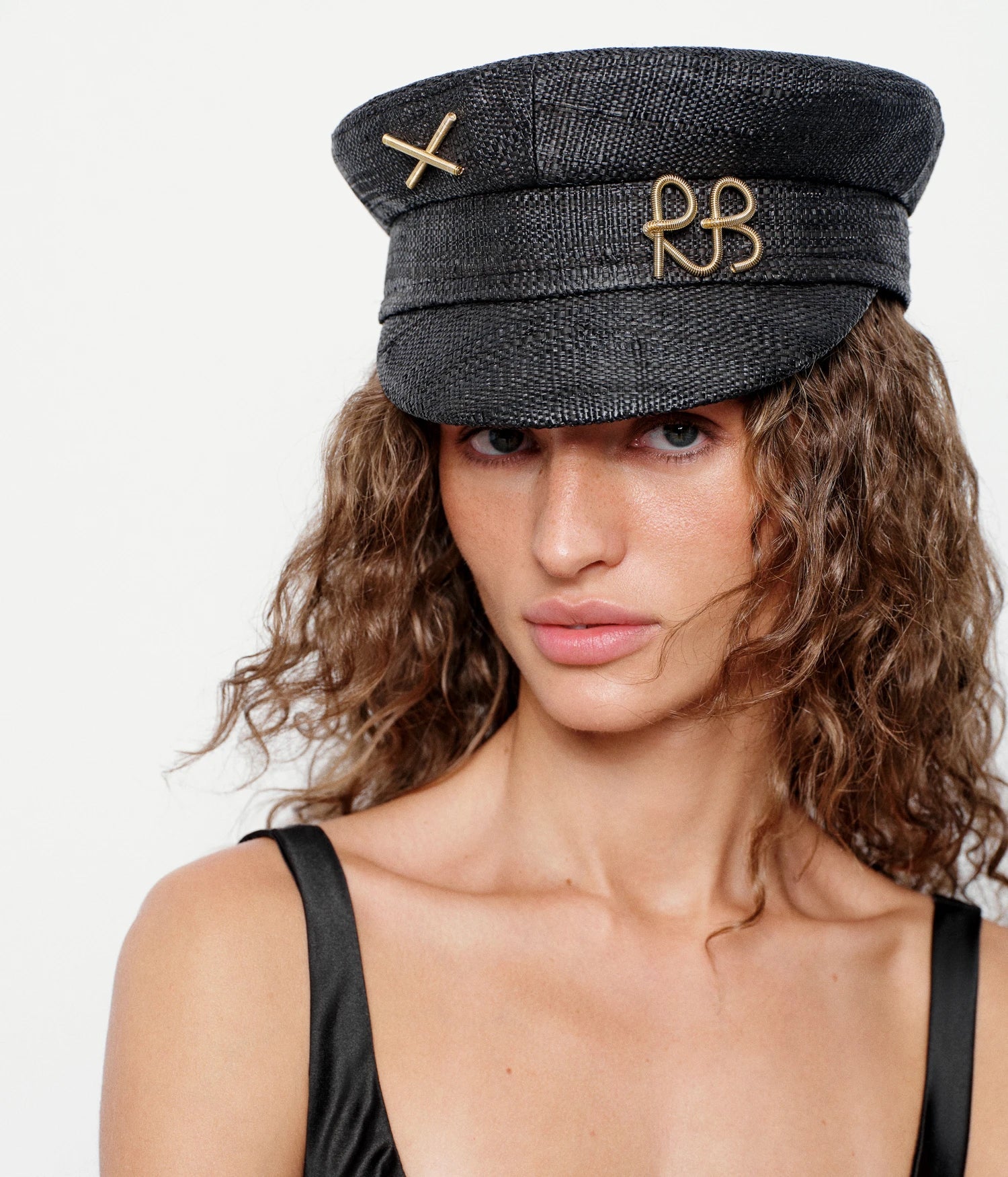 Gold-Tone Logo-plaque Baker Boy Cap Gold-Tone Logo-plaque Baker Boy Cap