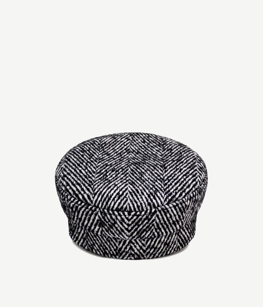 ruslan baginskiy Herringbone-wool Baker Boy Cap FW23-24 KPC033-WP-YO-BHR-WRB-XXS ruslan baginskiy Herringbone-wool Baker Boy Cap FW23-24 KPC033-WP-YO-BHR-WRB-XXS