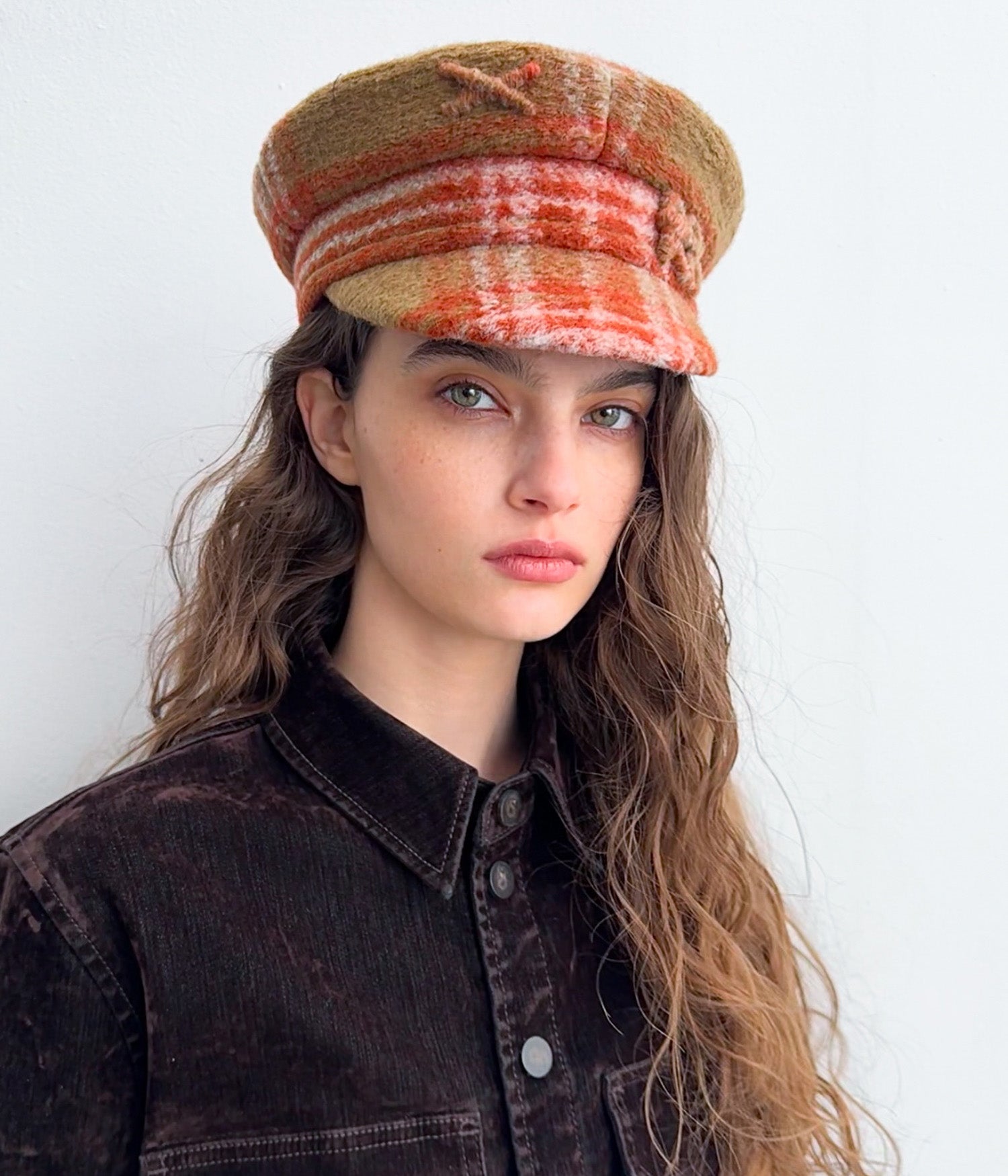 Checked Baker Boy Cap Checked Baker Boy Cap