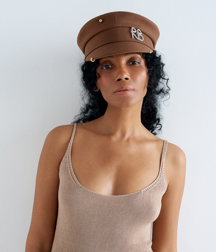 Pierced Baker Boy Cap Pierced Baker Boy Cap