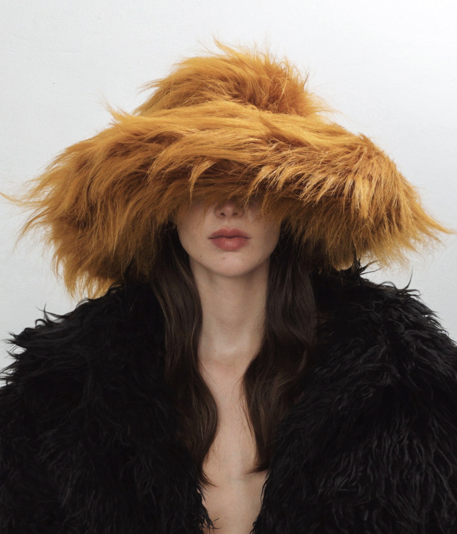 ruslan baginskiy Faux-Fur Hat FW23-24 PNM004-P-HH-WRB-SM ruslan baginskiy Faux-Fur Hat FW23-24 PNM004-P-HH-WRB-SM