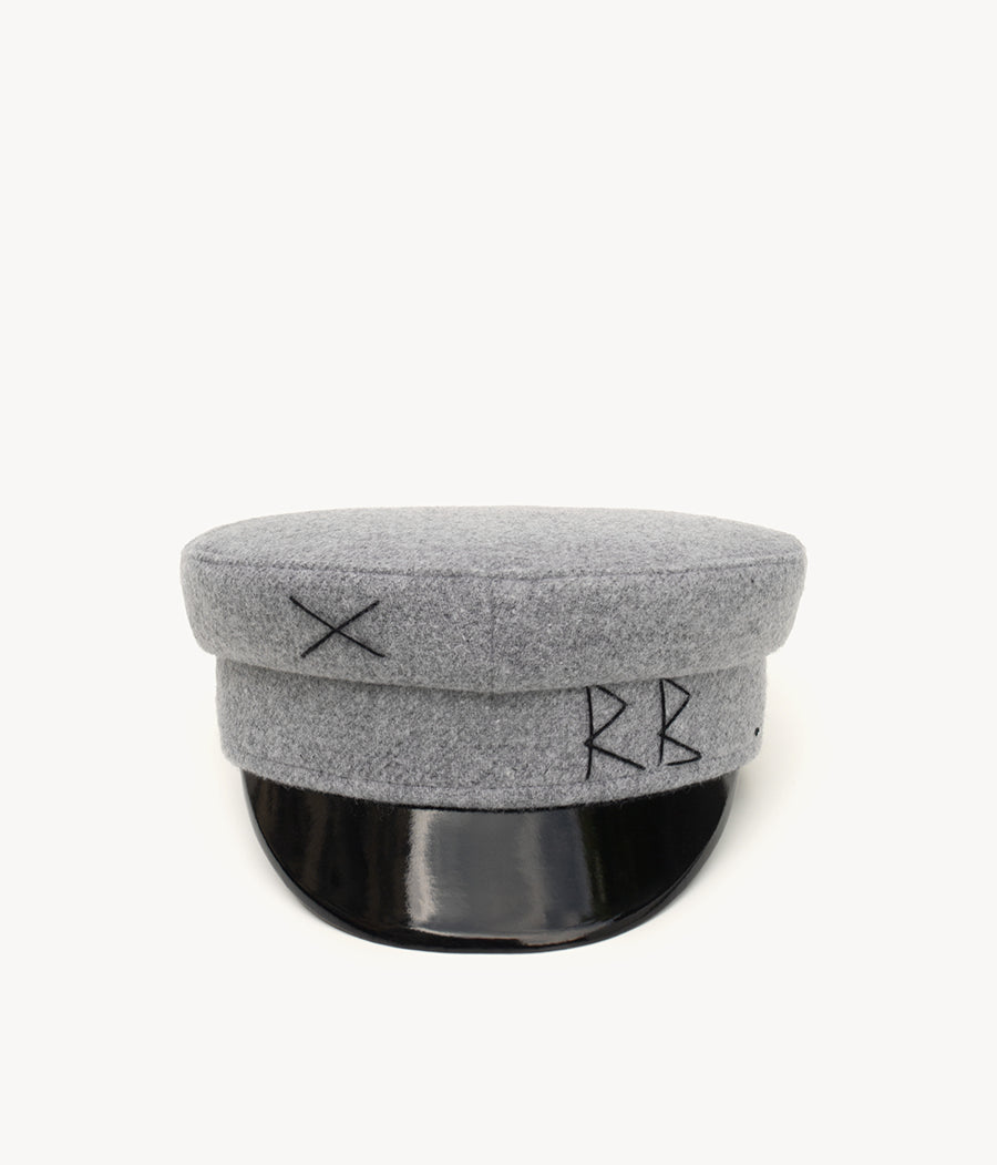 Grey Wool Baker Boy Cap KPC031-W-XXS Ruslan Baginskiy Grey Wool Baker Boy Cap KPC031-W-XXS Ruslan Baginskiy
