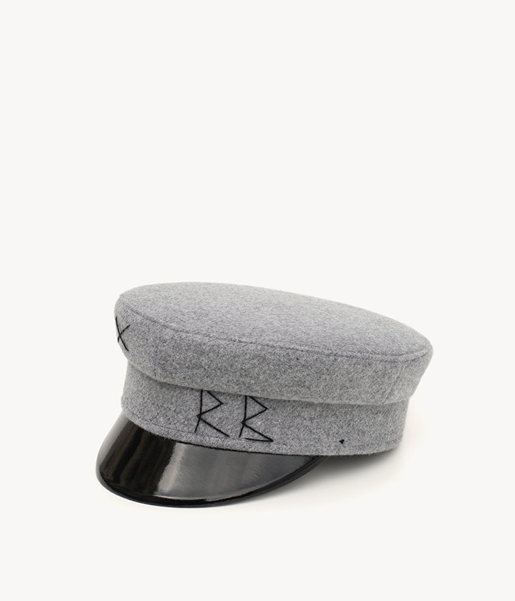 Grey Wool Baker Boy Cap KPC031-W-XXS Ruslan Baginskiy Grey Wool Baker Boy Cap KPC031-W-XXS Ruslan Baginskiy