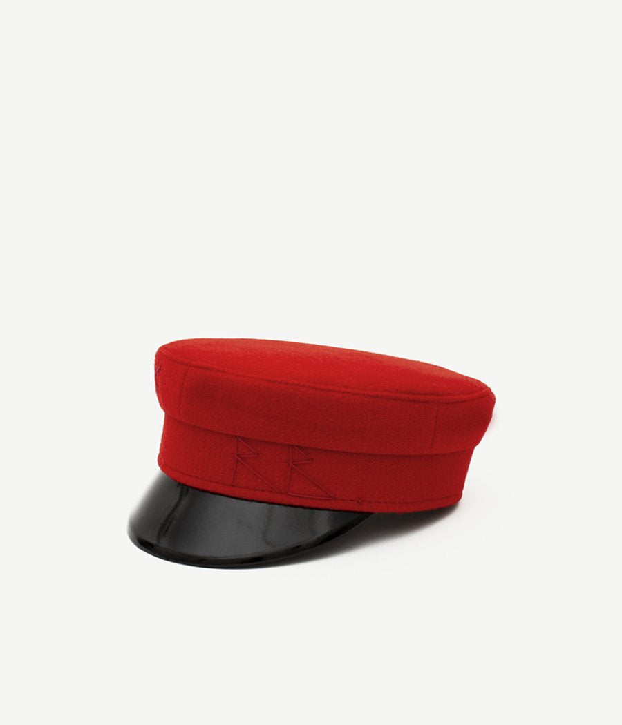 Red Wool Baker Boy Cap KPC034-W-XXS Ruslan Baginskiy Red Wool Baker Boy Cap KPC034-W-XXS Ruslan Baginskiy