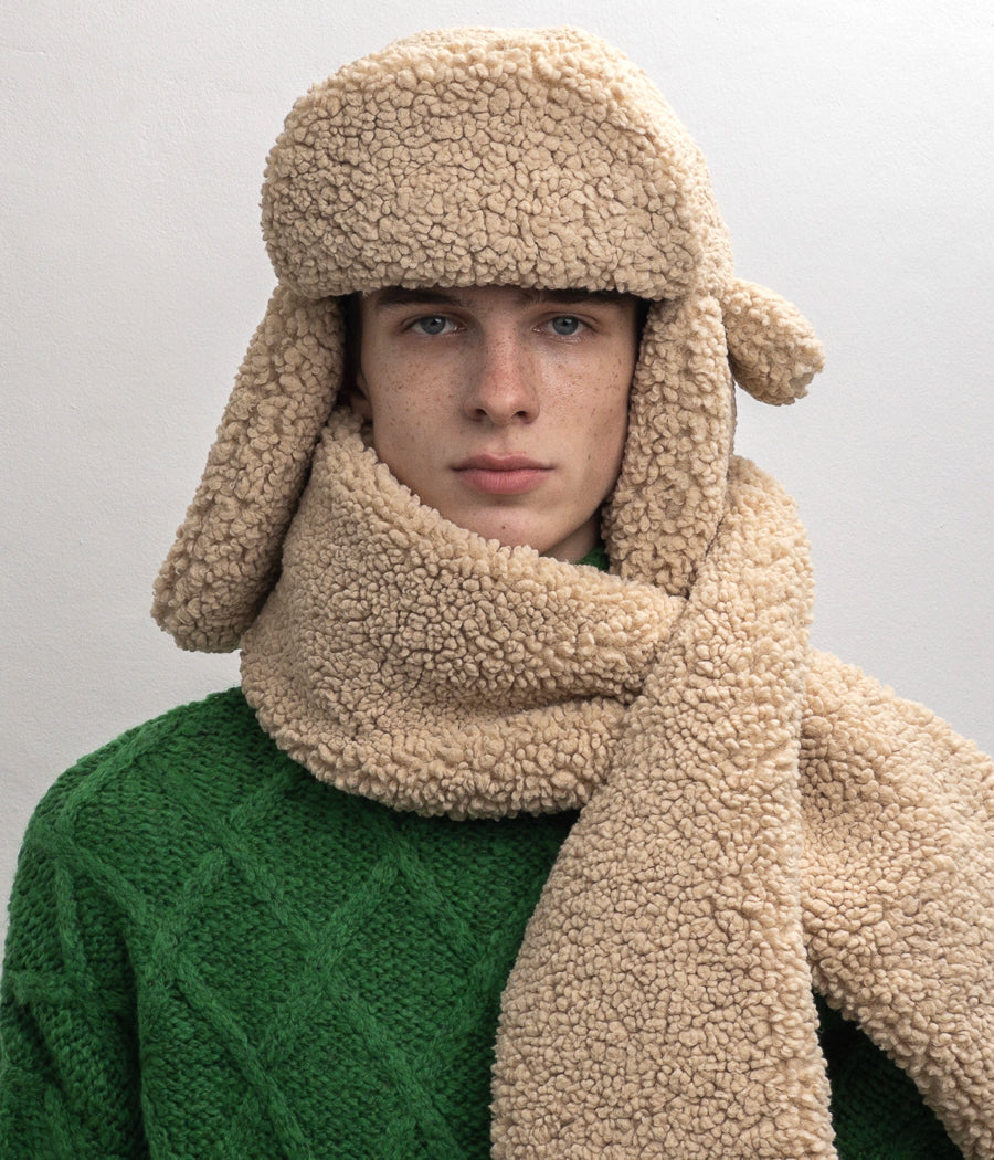 Aviator Hat, ruslan baginskiy Shearling Aviator Hat FW23-24 AVIH036-P-BB-SM