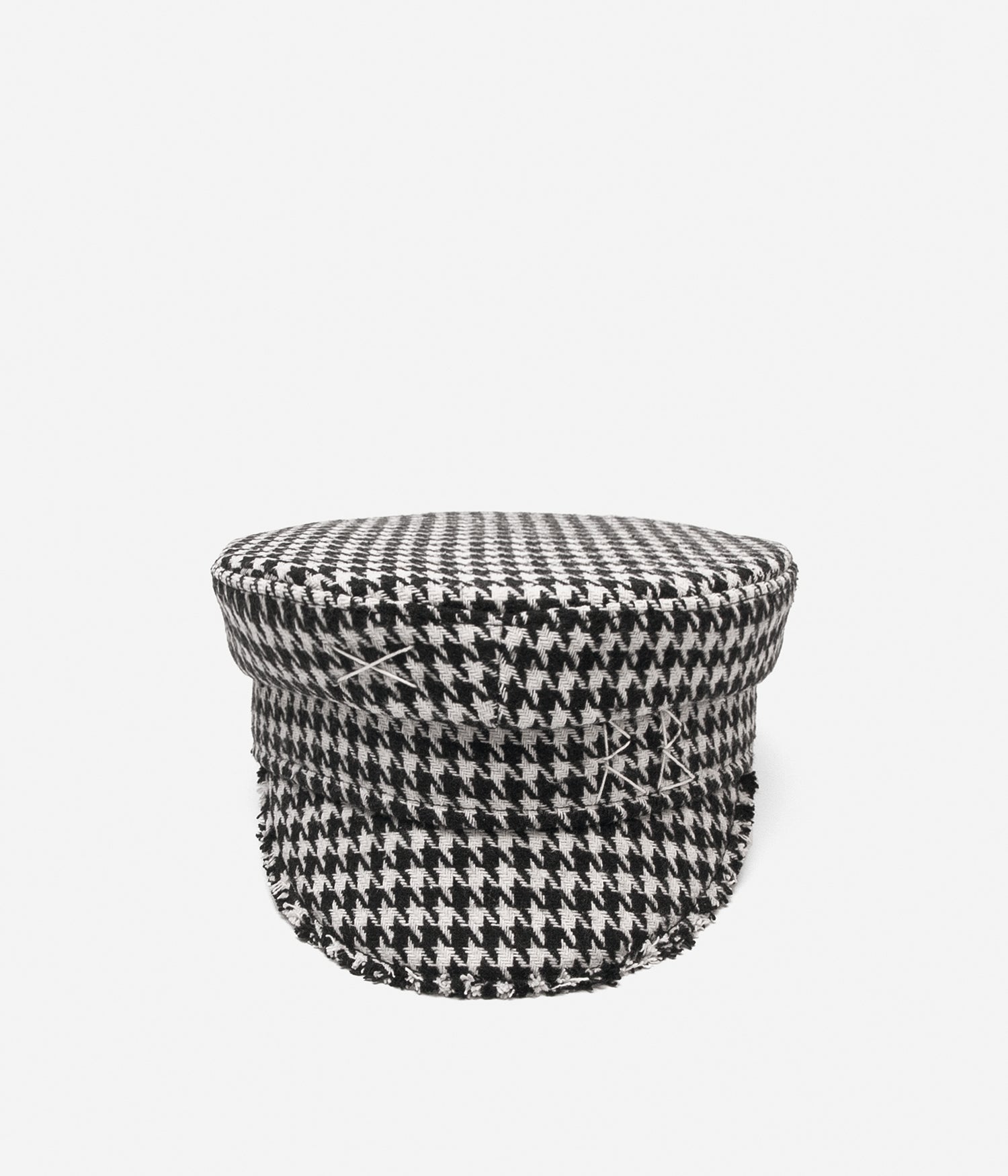 Houndstooth Baker Boy Cap