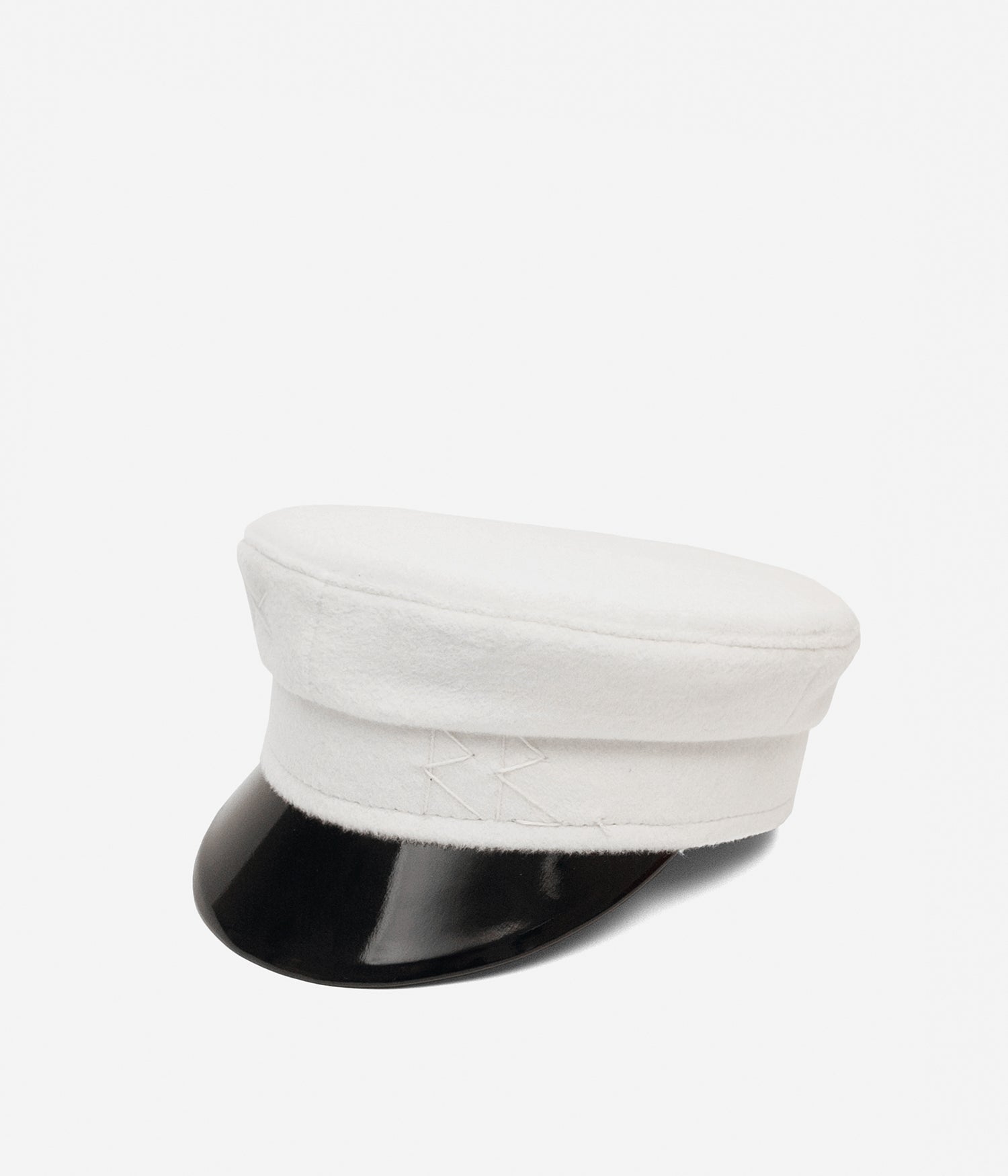 RB Black Friday Archive Sale, White Wool Baker Boy Cap