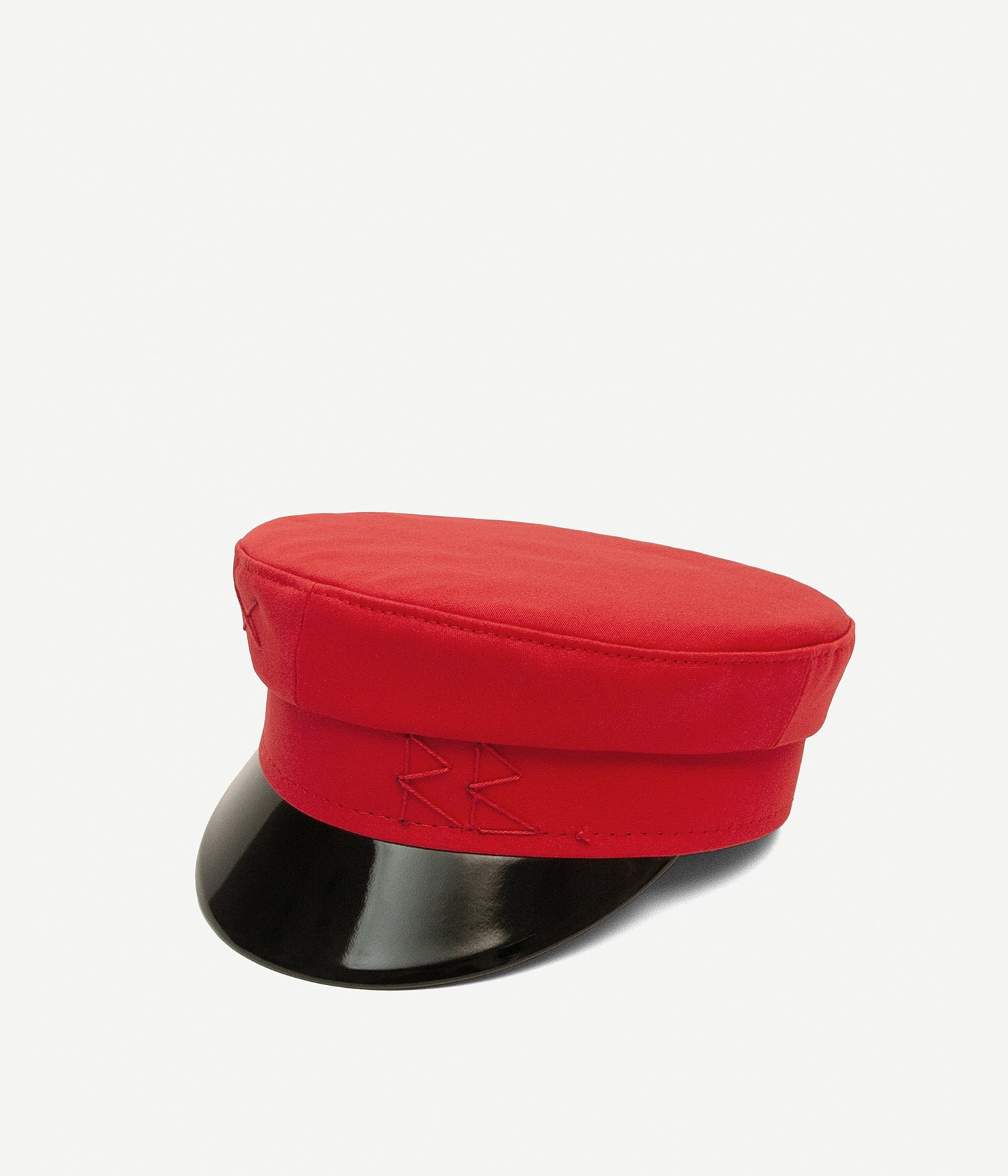 Red cotton baker boy cap