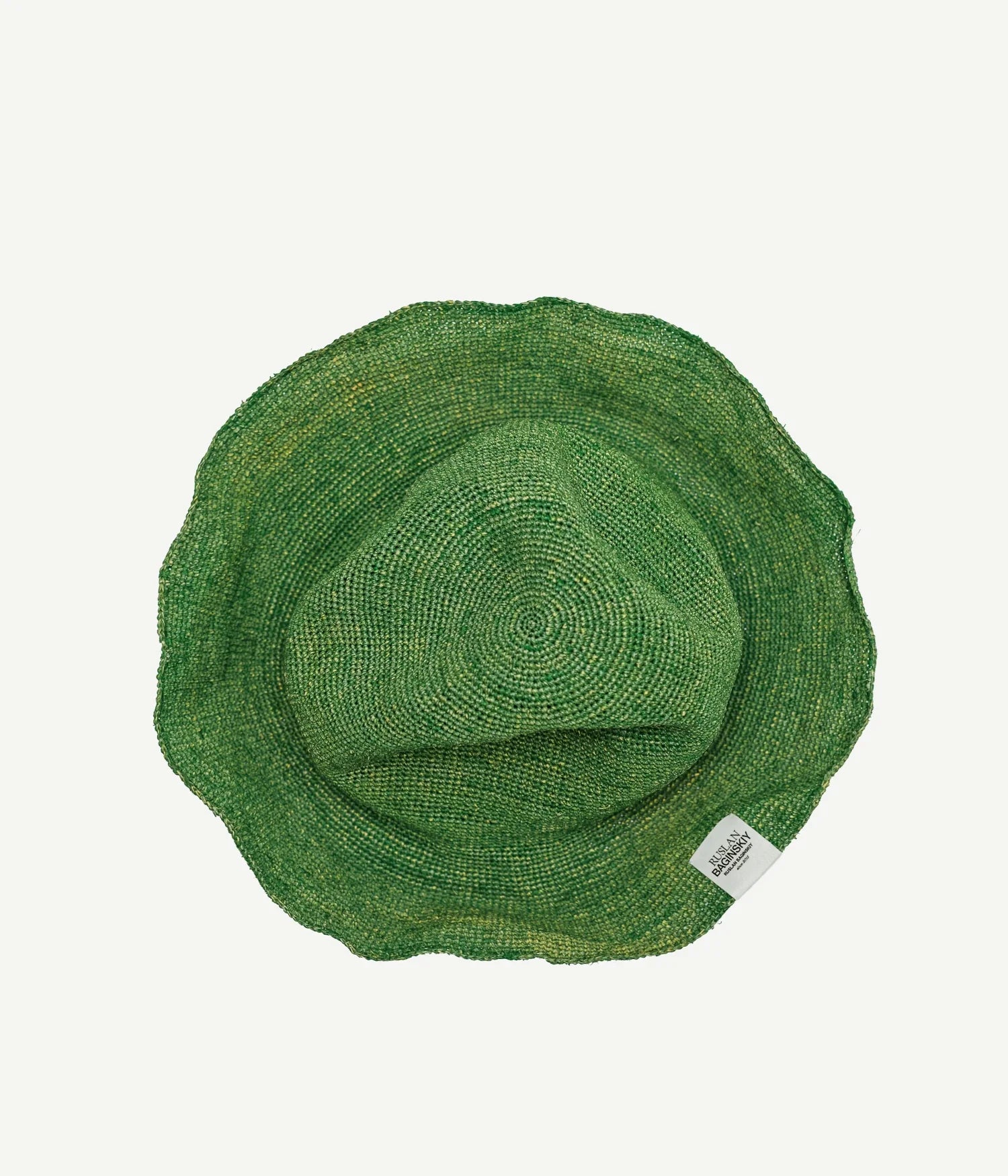 44_10, Logo-patch Knitted Straw Bucket Hat