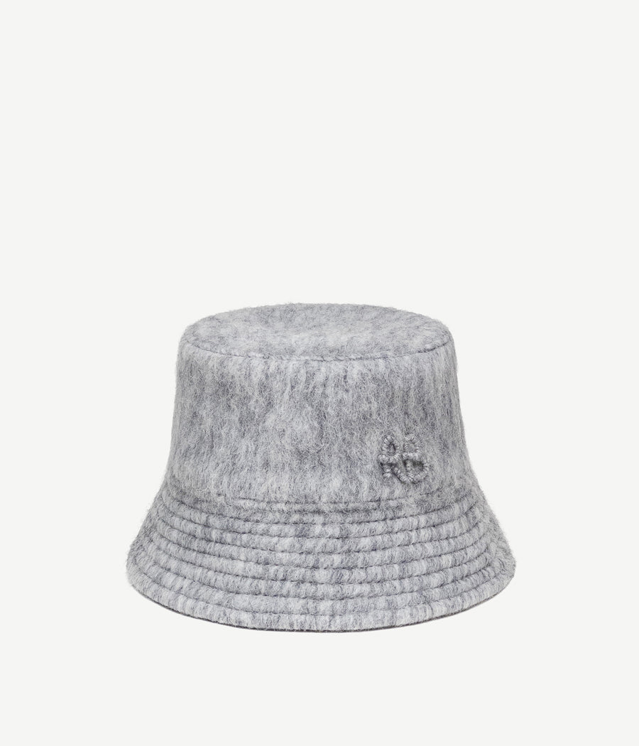 ruslan baginskiy Mélange-Effect Bucket Hat FW23-24 BCT031-WP-MLJ-WRB-XXS