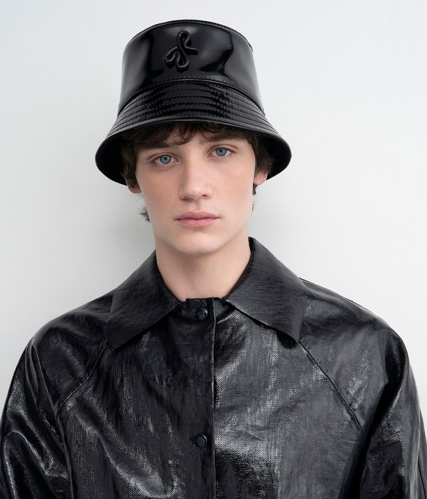 Photo, , Faux-Leather Bucket Hat