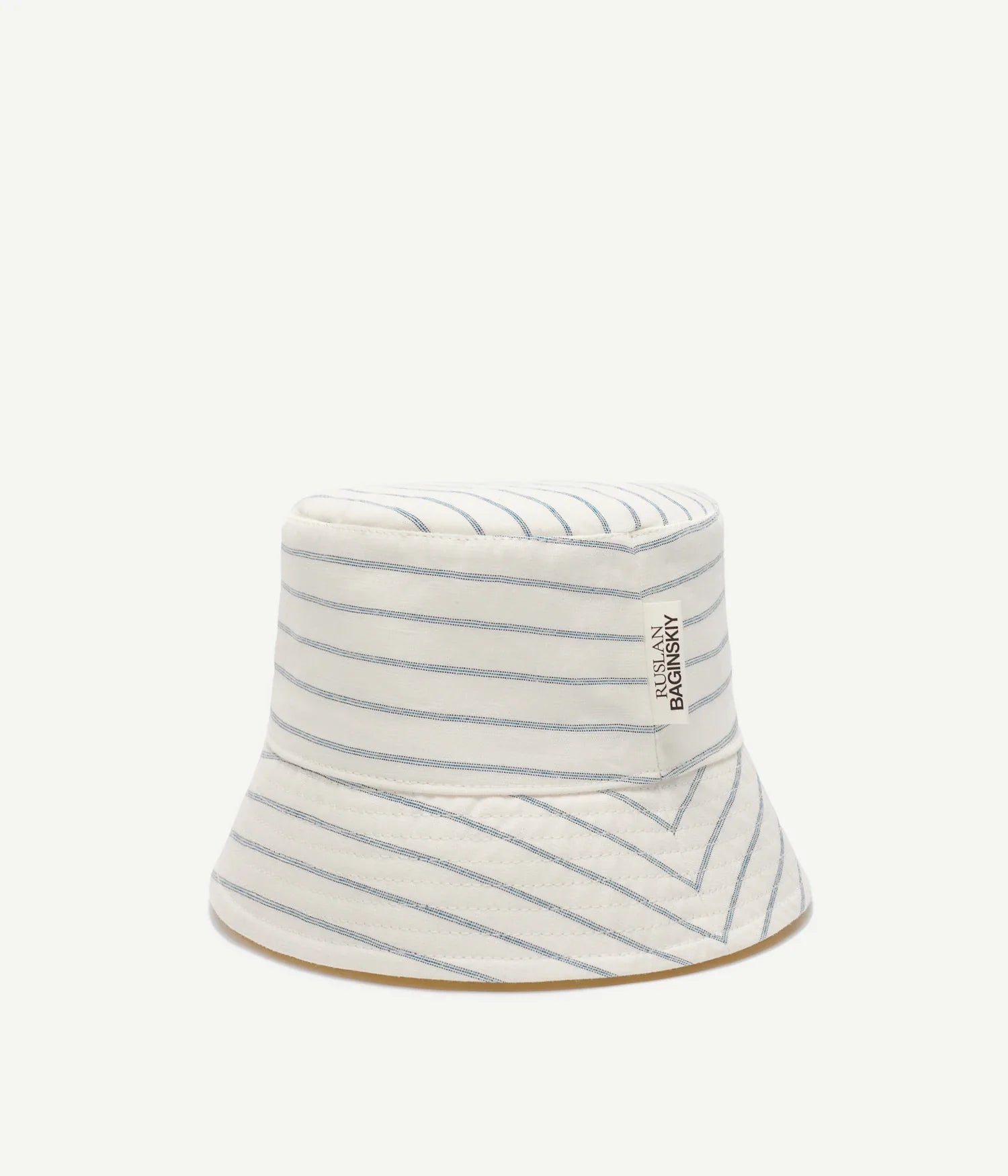 RB Gifts For Him, Logo-patch Stripe-Pattern Bucket Hat