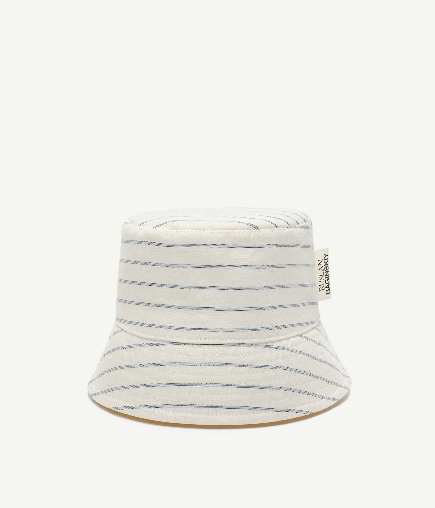 RB Gifts For Him, Logo-patch Stripe-Pattern Bucket Hat