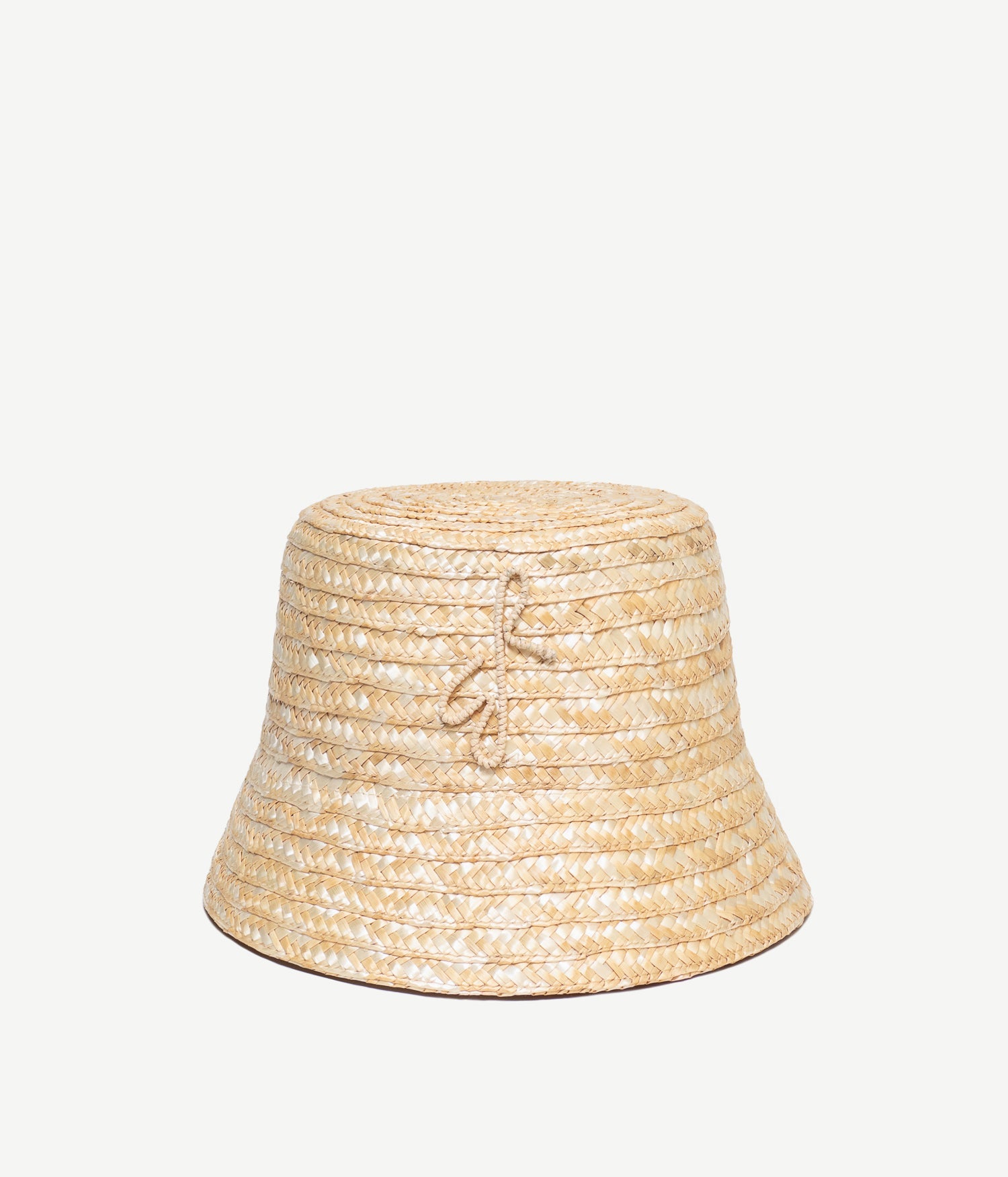 44_30, Logo Embellished Straw Bucket Hat