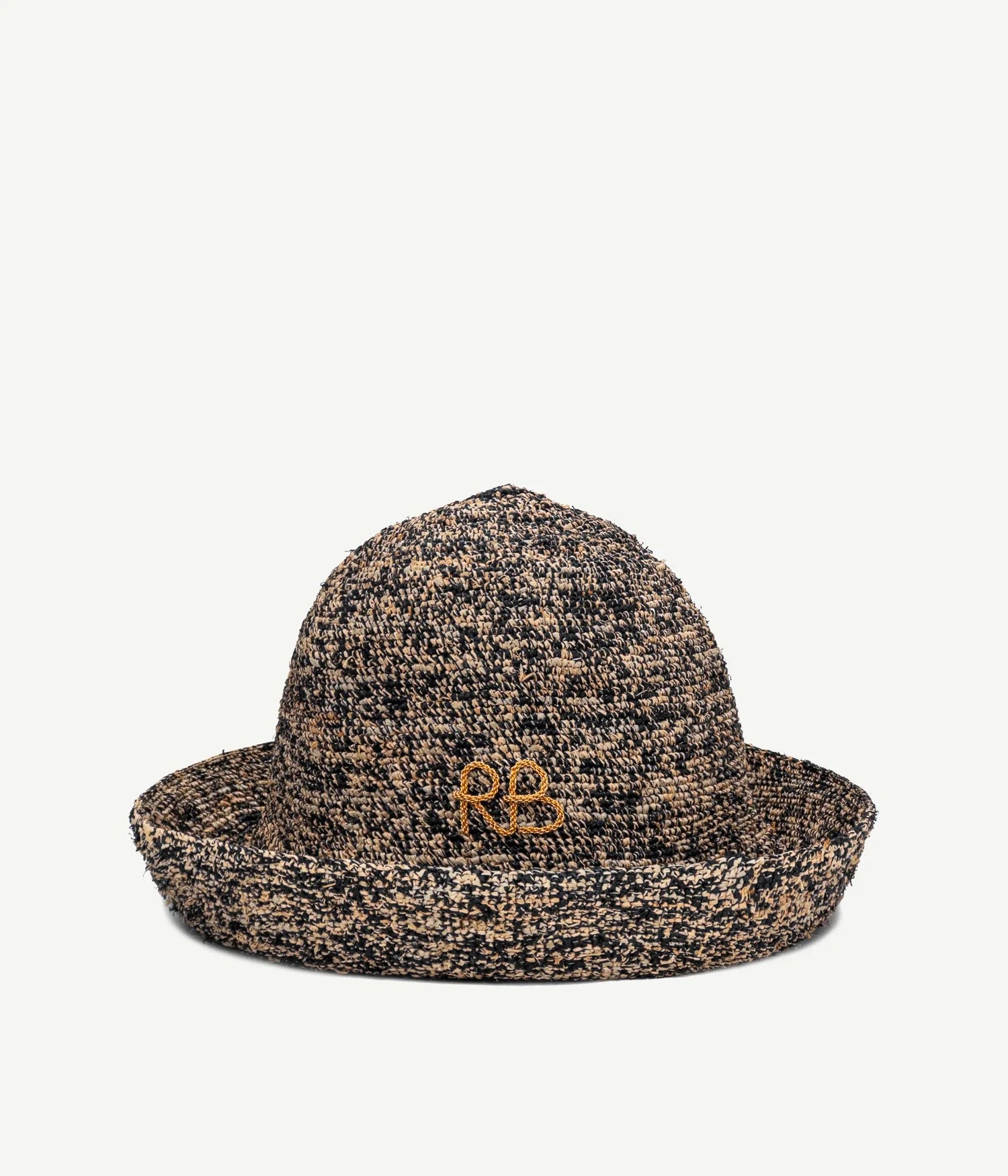 RB Fedora, Gambler or Boater Straw and Sun Hats, Melange Monogram-Embellished Bucket Hat