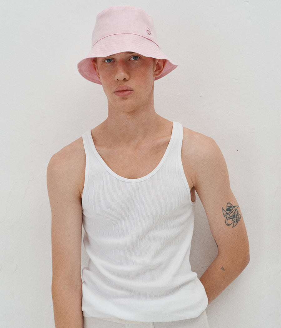 44_30, Monogram-embellished Bucket Hat BCT039-LN-RWRB-XXS Ruslan Baginskiy