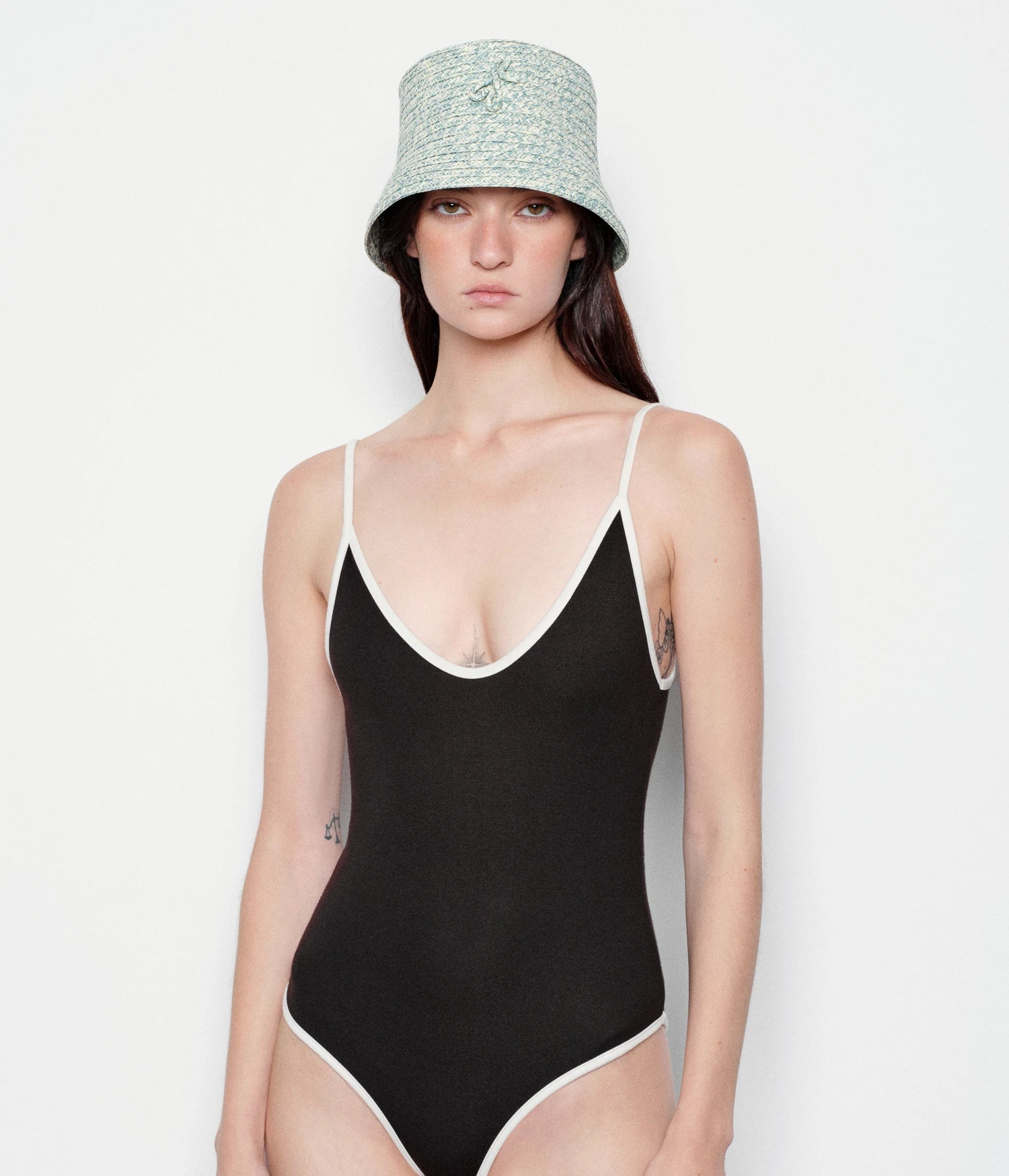 Melange Monogram-Embellished Bucket Hat