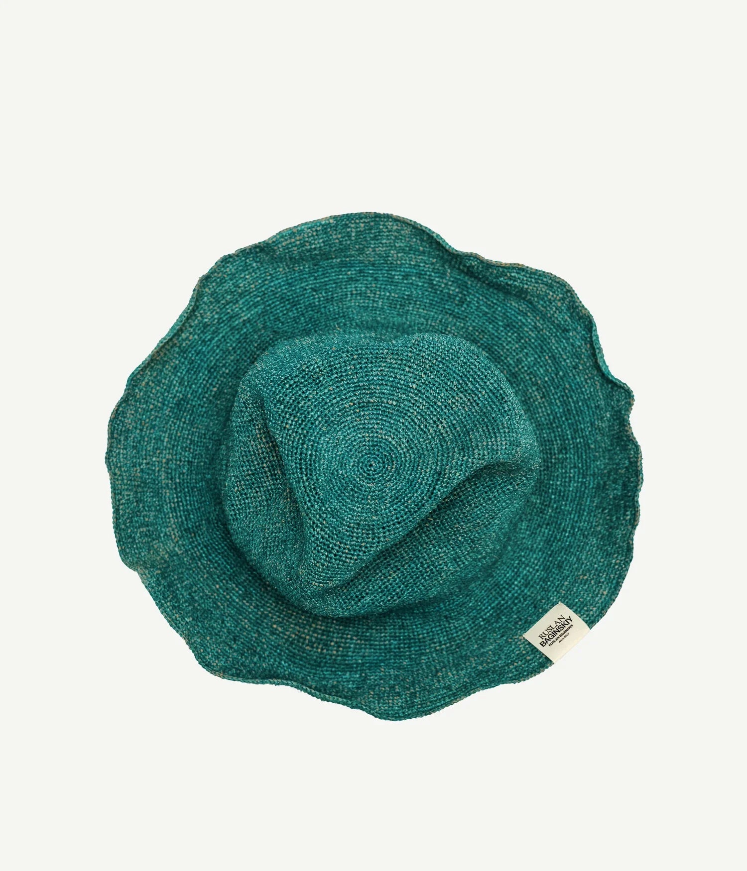 44_10, Logo-patch Knitted Straw Bucket Hat
