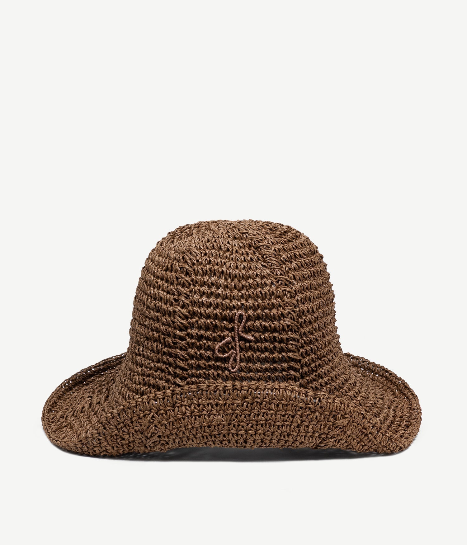 Monogram-Embellished Knitted Bucket Hat