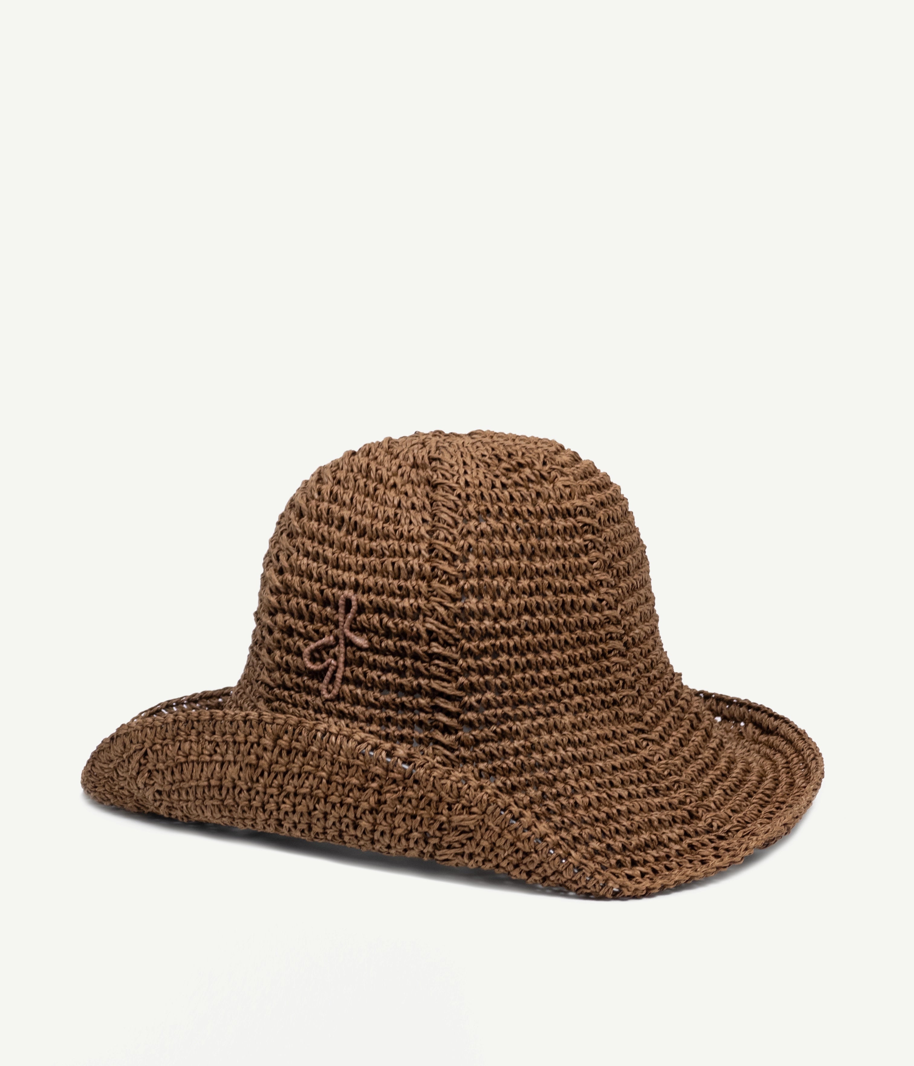 Monogram-Embellished Knitted Bucket Hat
