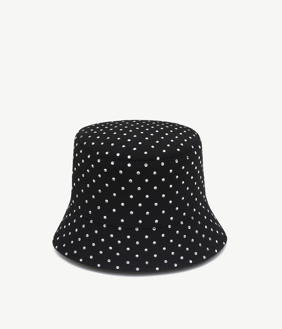 Crystal-embellished Bucket Hat BCT101-W-DMD-XXS Ruslan Baginskiy