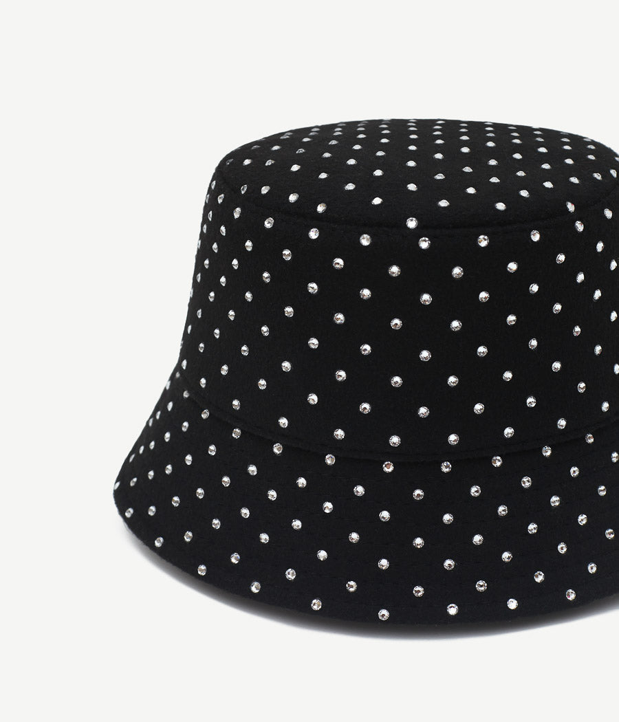 Crystal-embellished Bucket Hat BCT101-W-DMD-XXS Ruslan Baginskiy