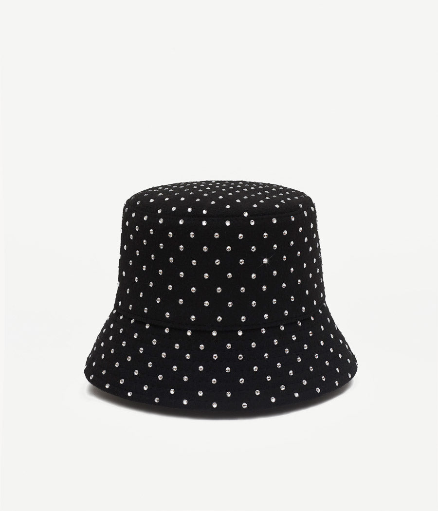 Crystal-embellished Bucket Hat BCT101-W-DMD-XXS Ruslan Baginskiy