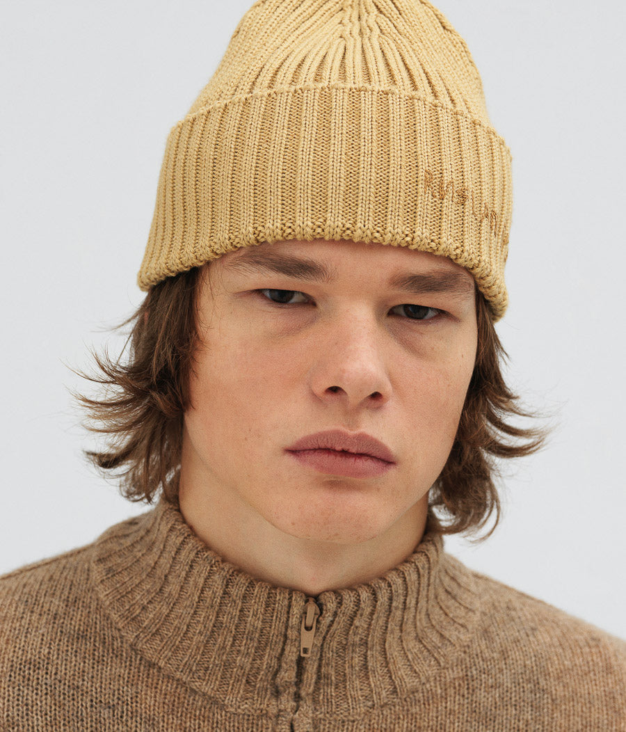 Photo, Beanie, Monogram-embroidered Wool-blend Beanie
