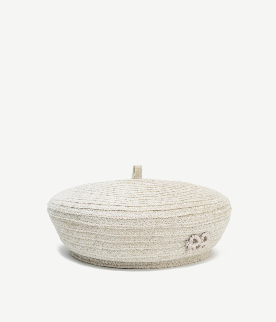 Black Friday Archive by RB, ruslan baginskiy Monogram Beret FW23-24 BRT032-P-LNT-PT-WRB-XXS