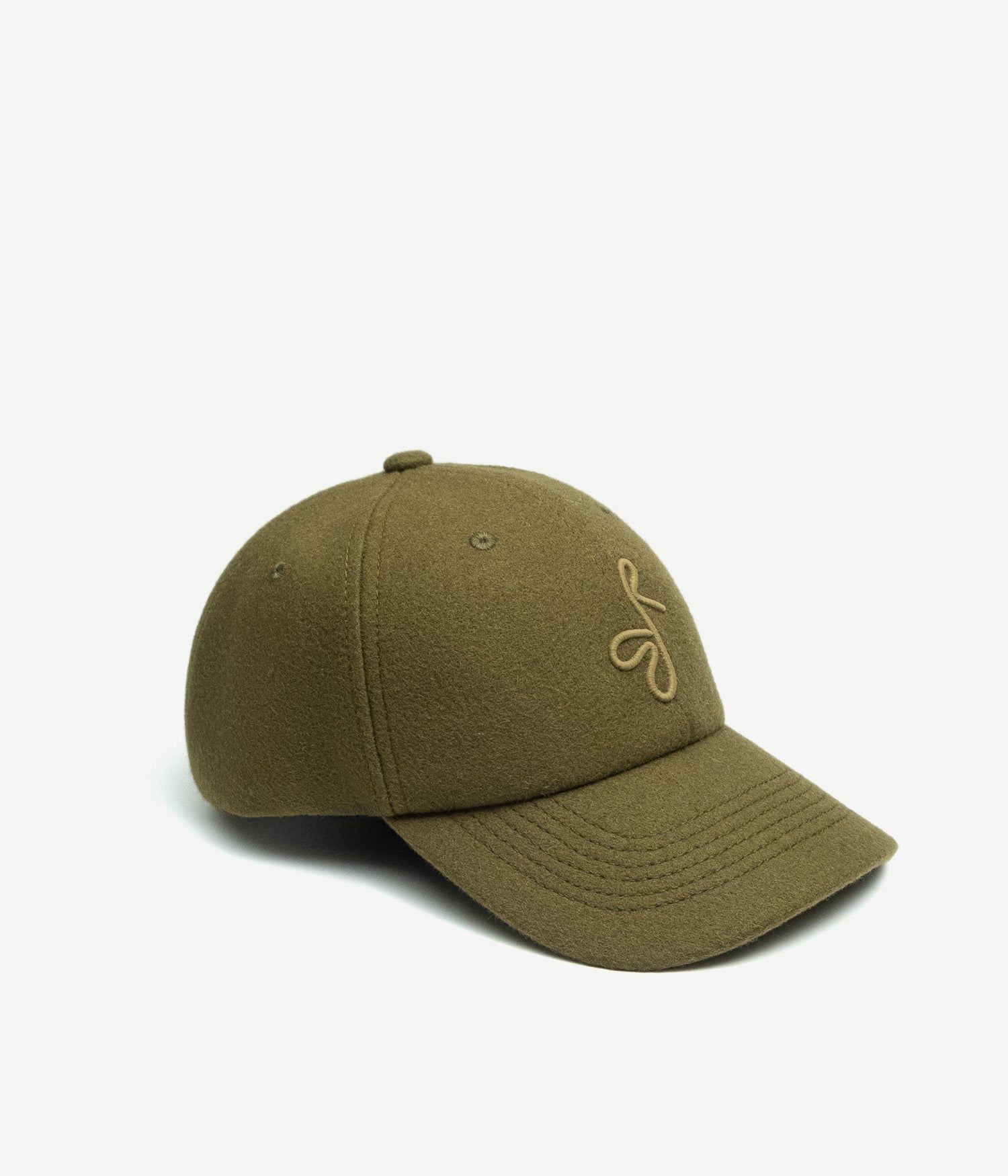 Ruslan Baginskiy Fall-Winter 2025, Monogram-embellished Baseball Cap