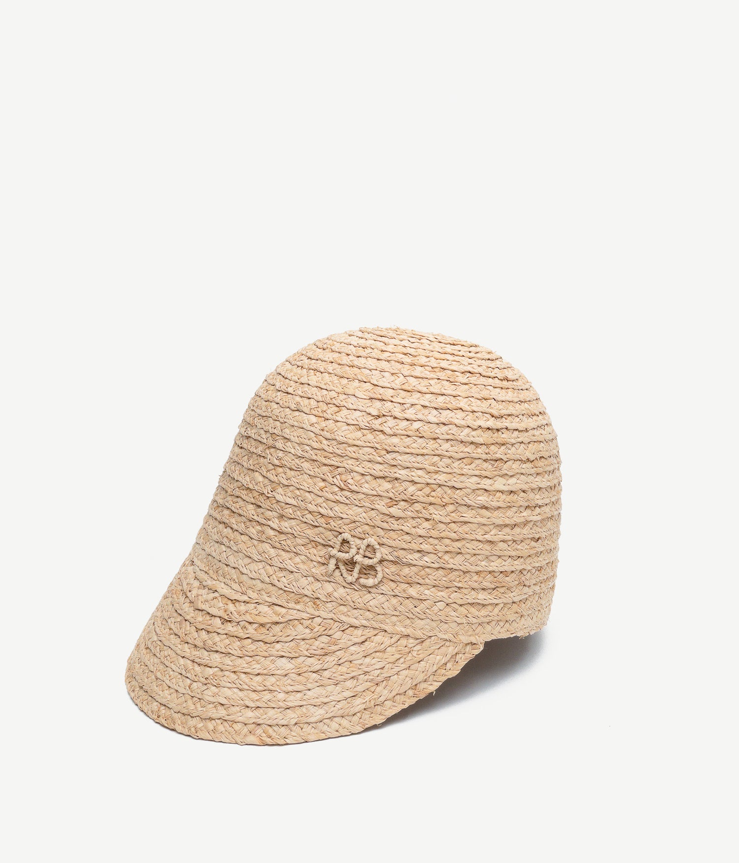 44_40, Logo Embellished Straw Cloche Hat
