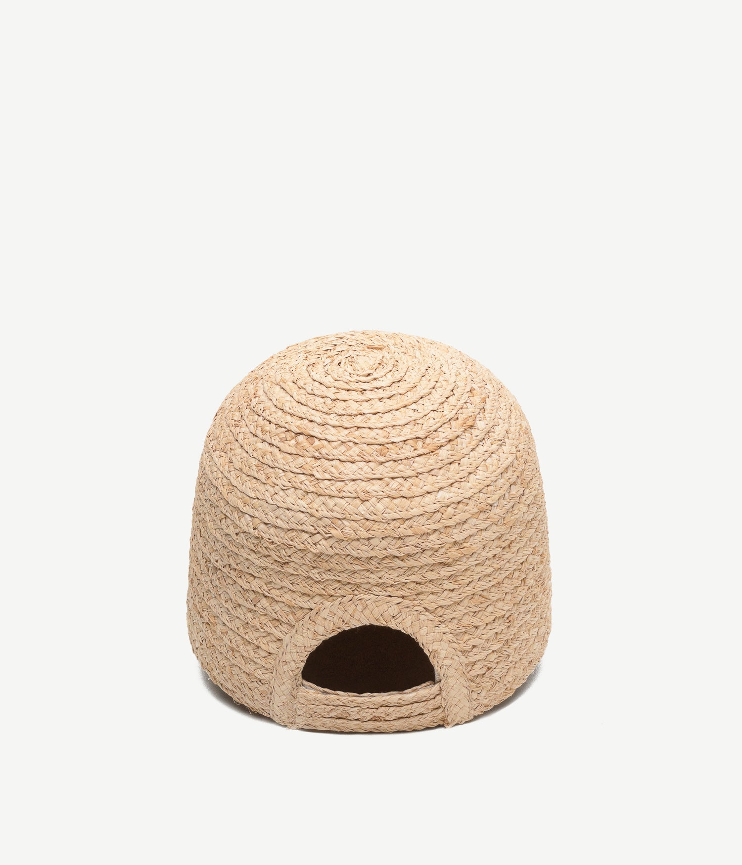 Logo Embellished Straw Cloche Hat