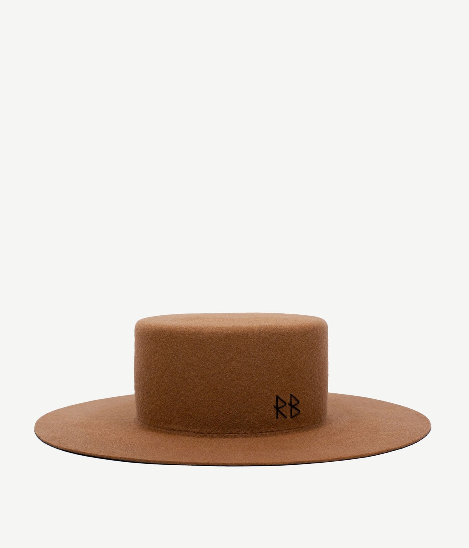 Photo, , Wool Felt Canotier Hat