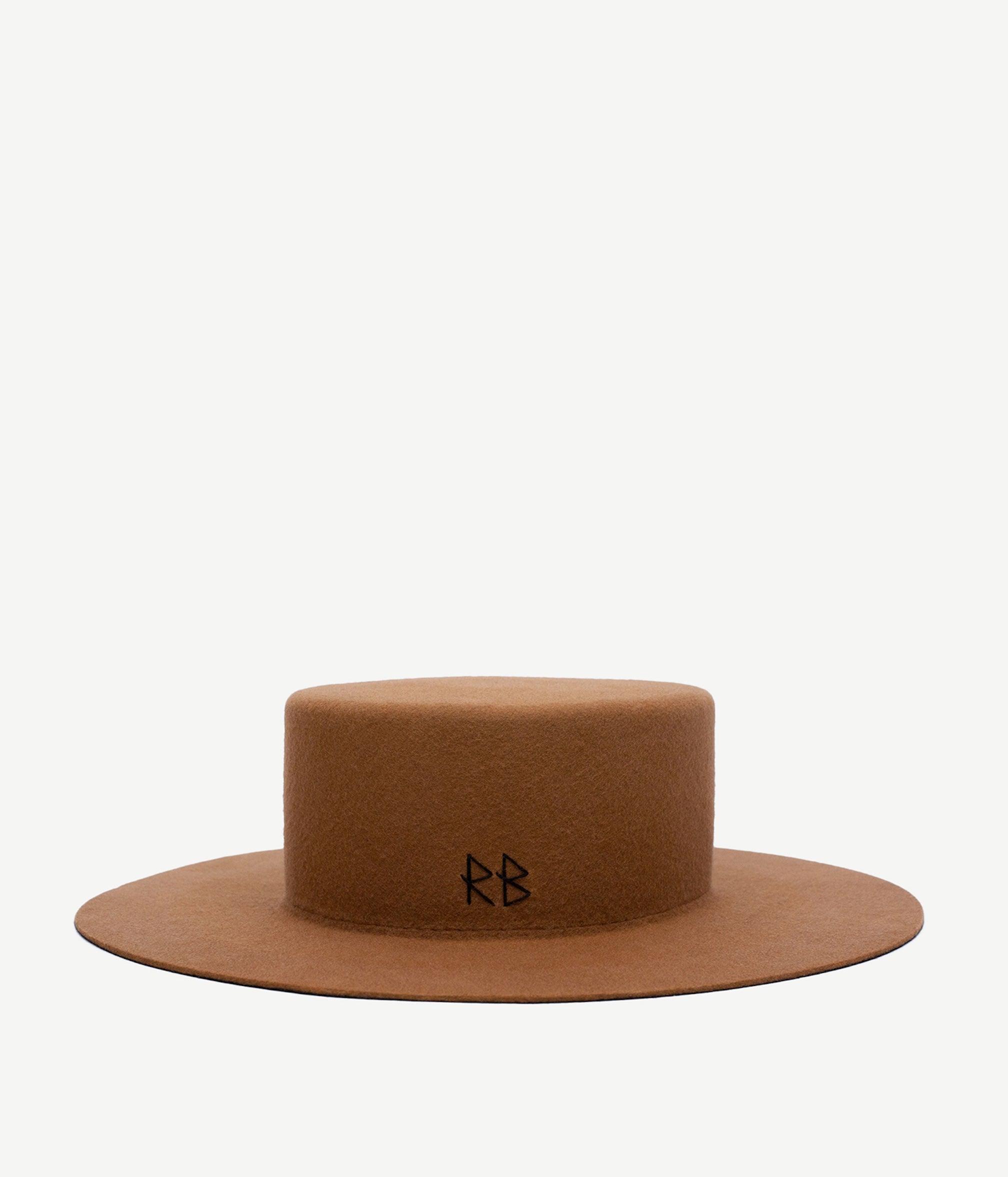 Fall 2026, Wool Felt Canotier Hat
